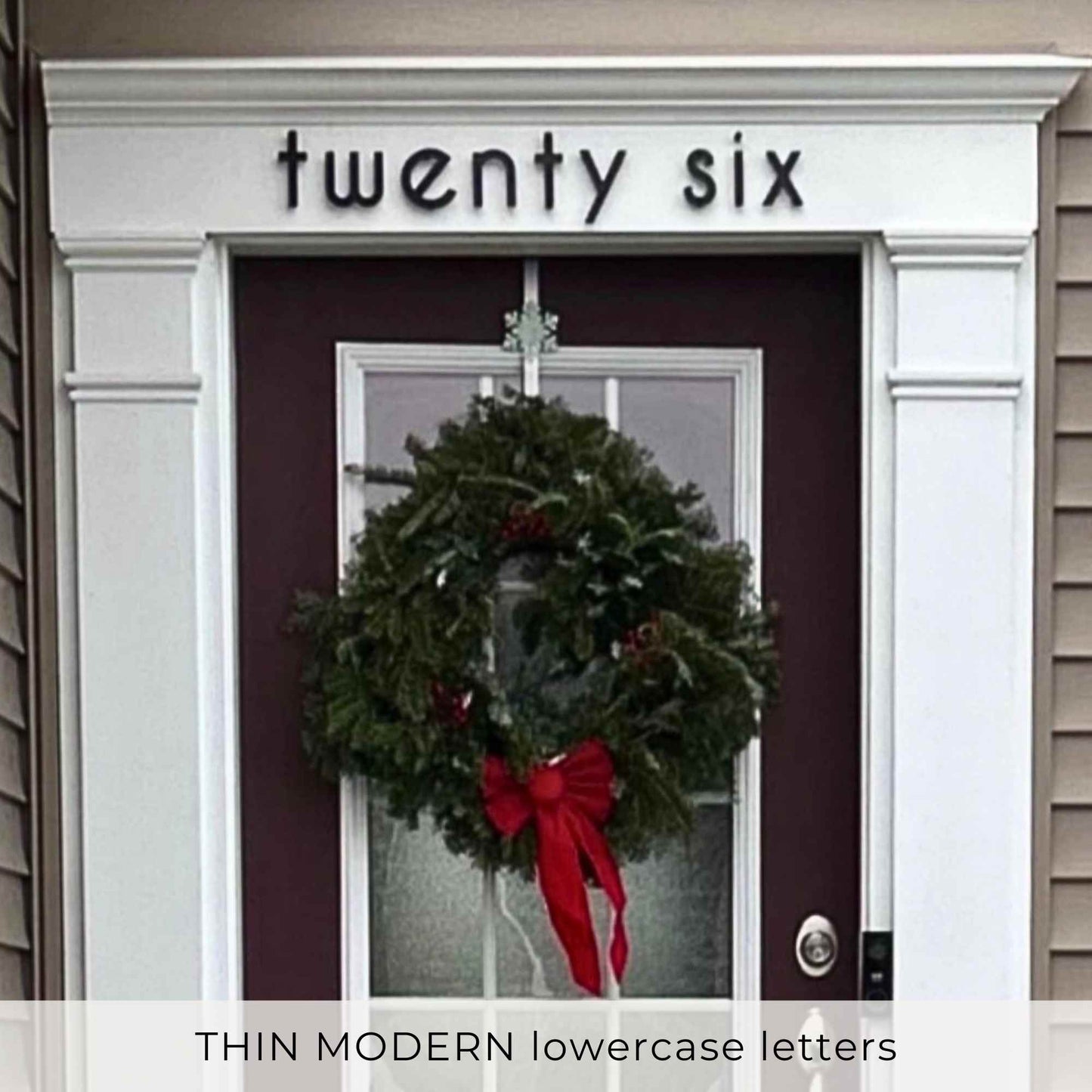 5 inch THIN MODERN address numbers and letters