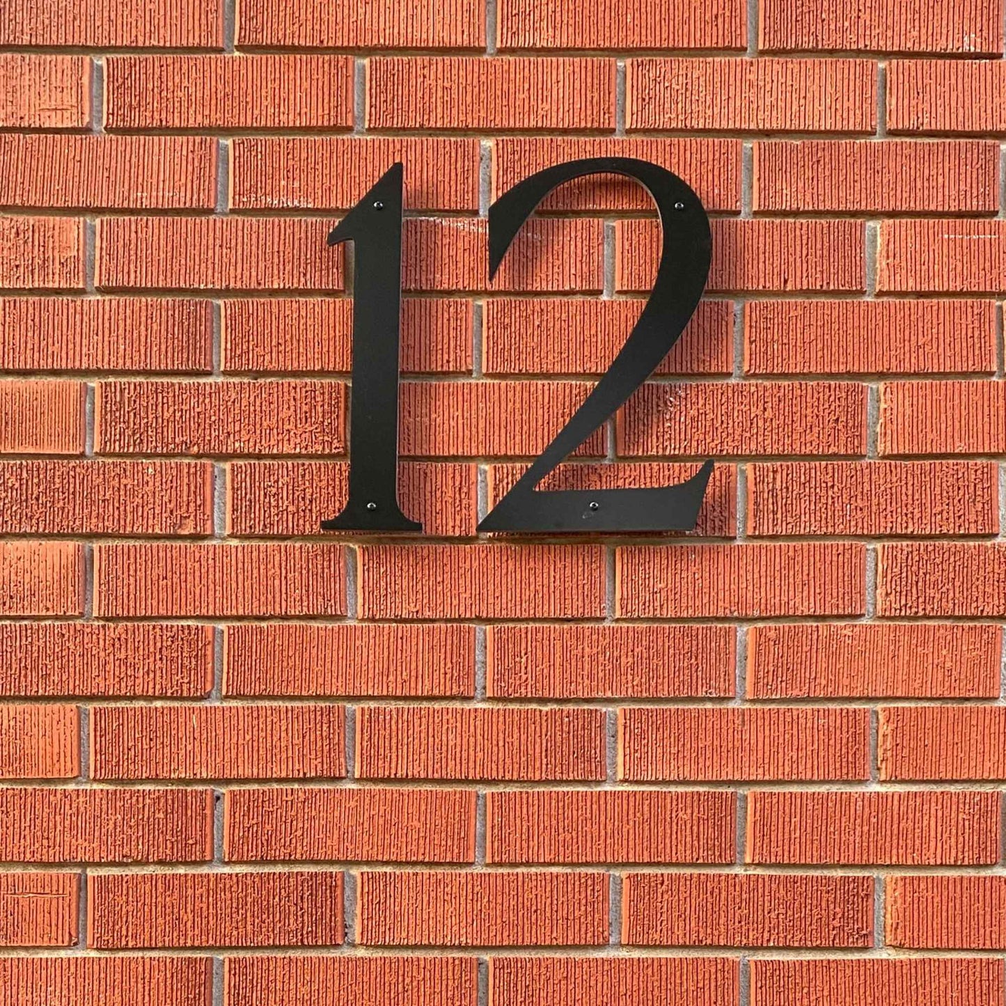 10 inch ROMAN SERIF house numbers for traditional address signs