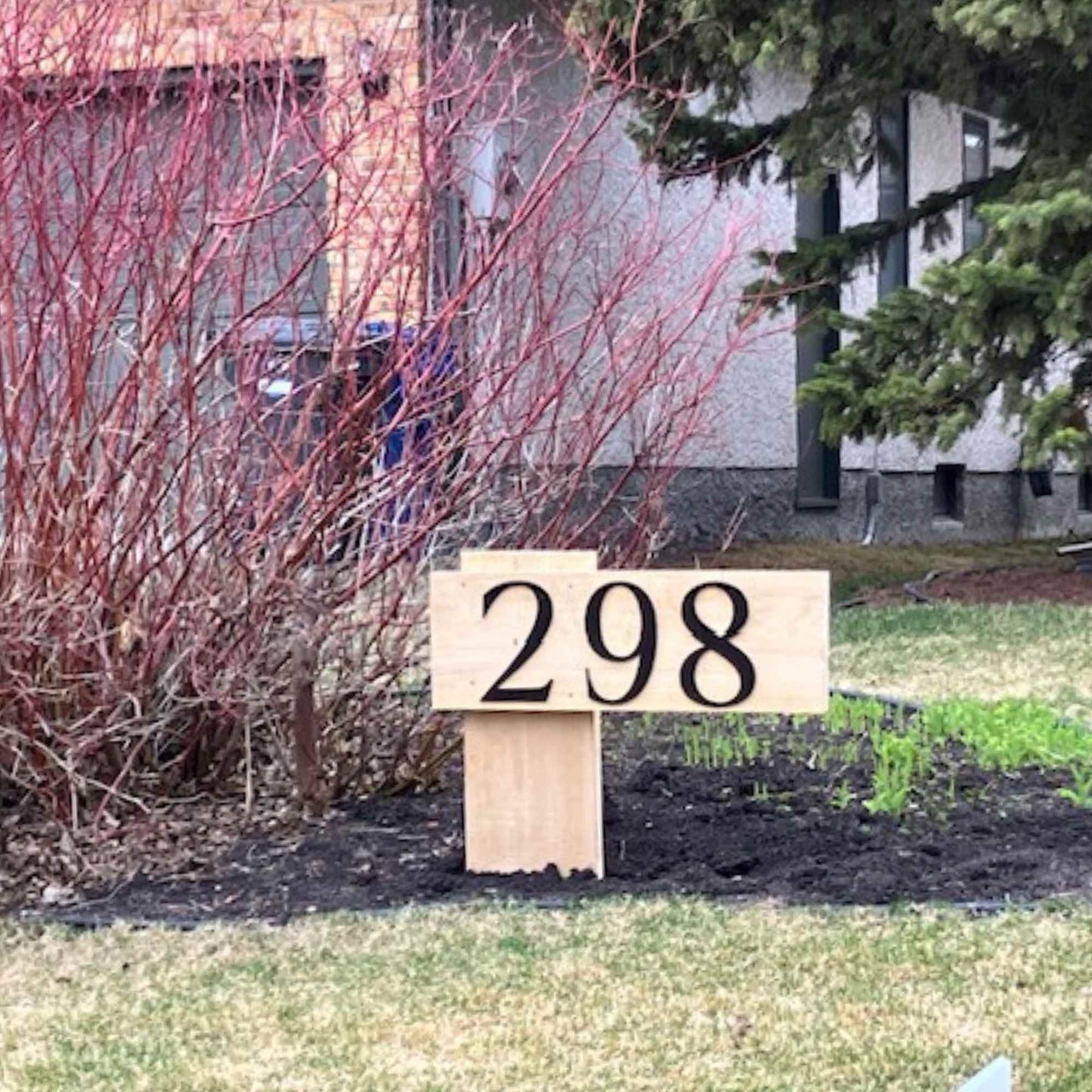 10 inch ROMAN SERIF house numbers for traditional address signs