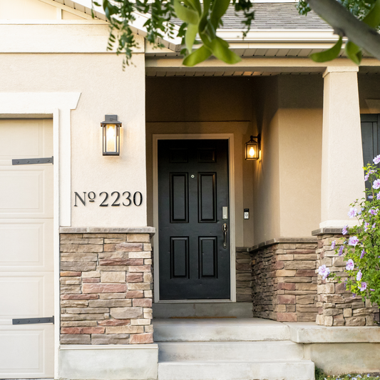 ROMAN SERIF House No. letters for address signs and plaques
