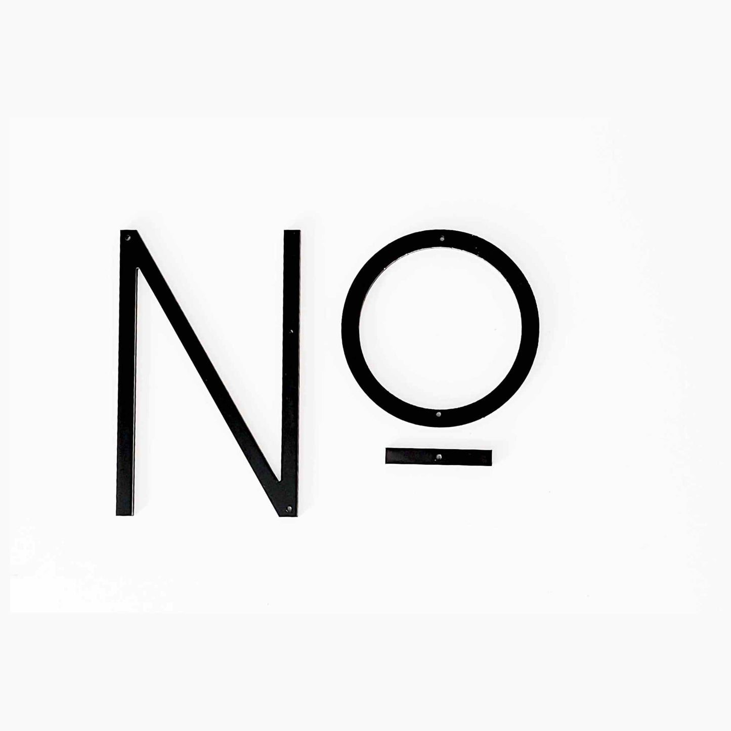 16 inch THIN MODERN house numbers and letters