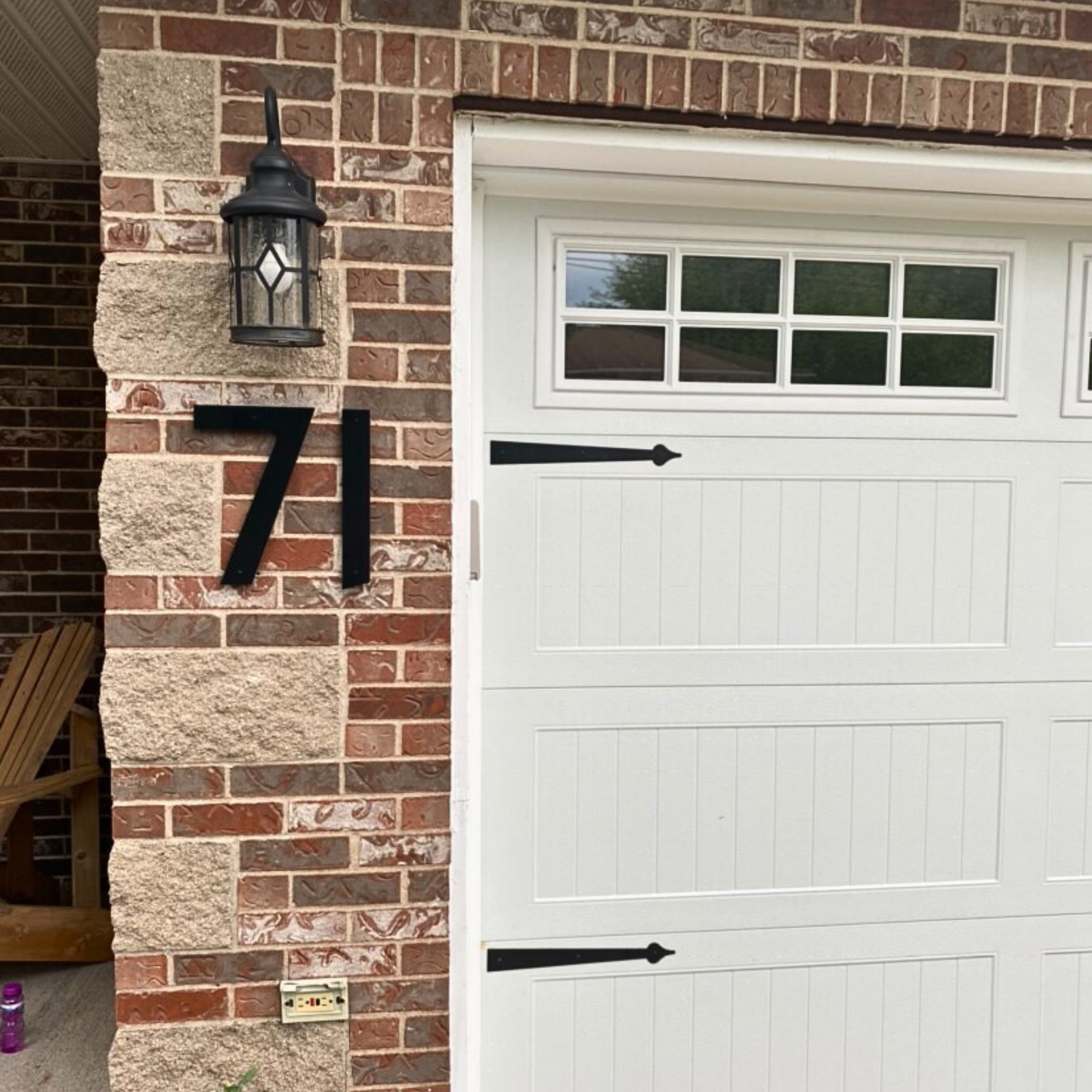 10 inch CLASSIC MODERN house numbers for address signs