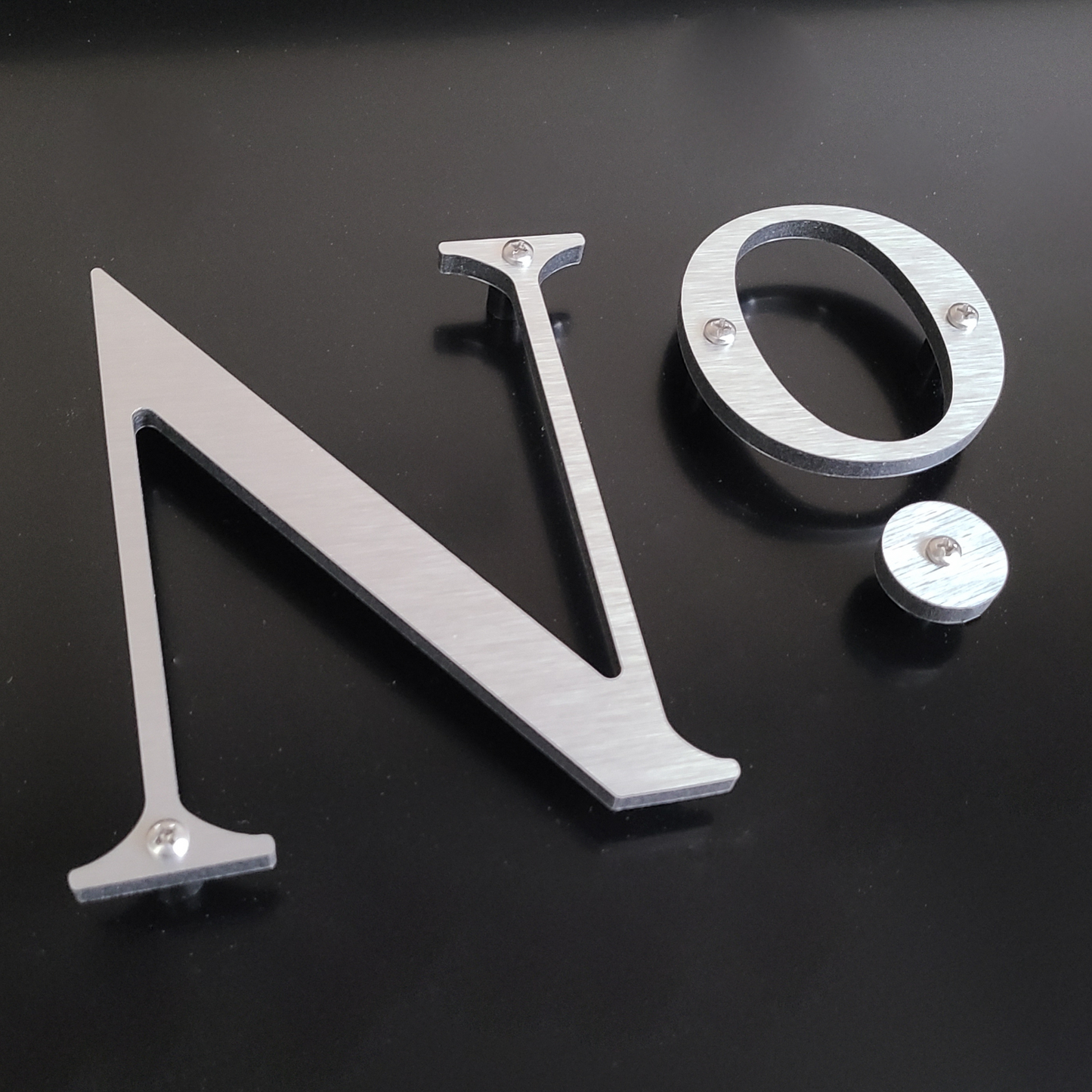close up of Roman Serif address letters