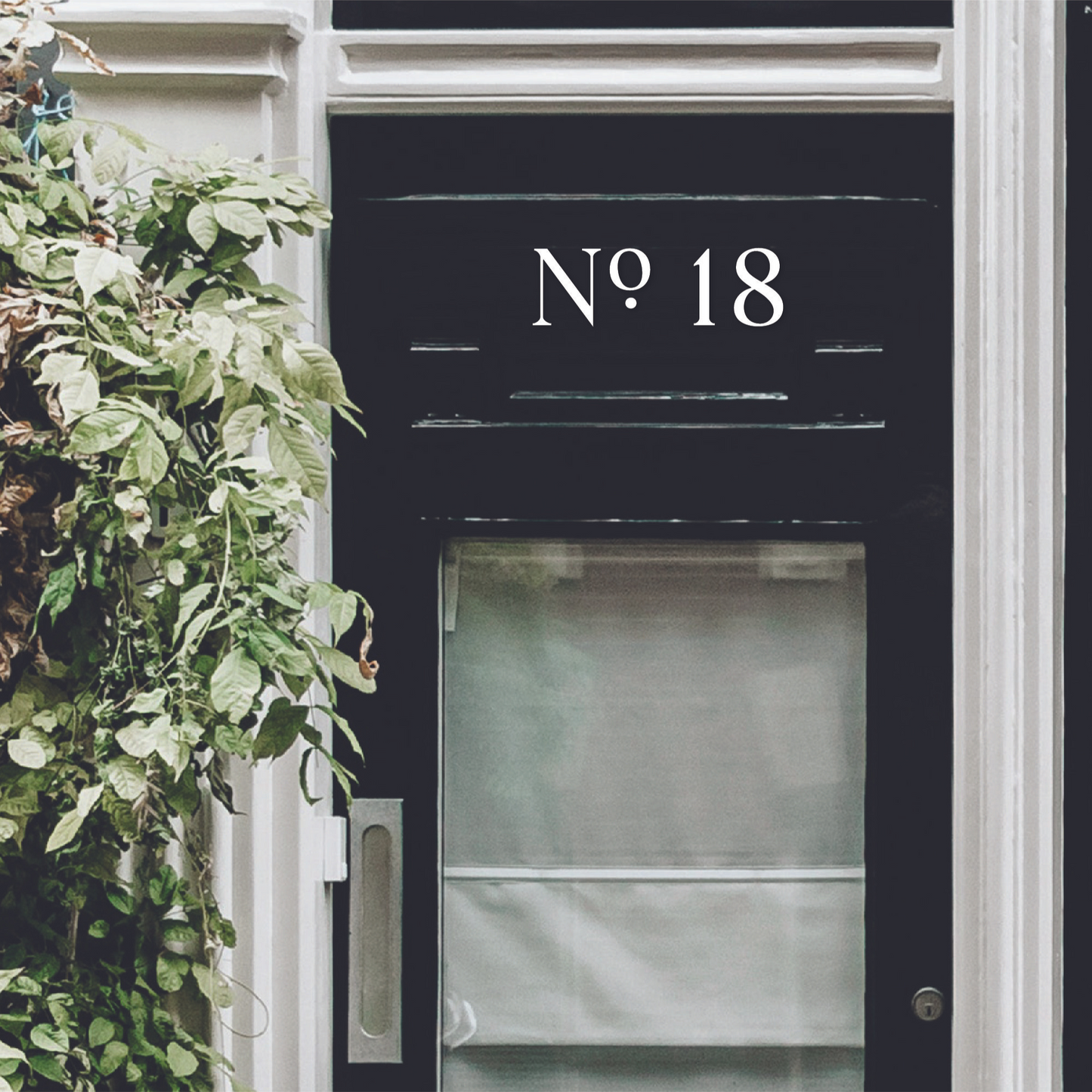 8 inch ROMAN SERIF house numbers for modern address signs