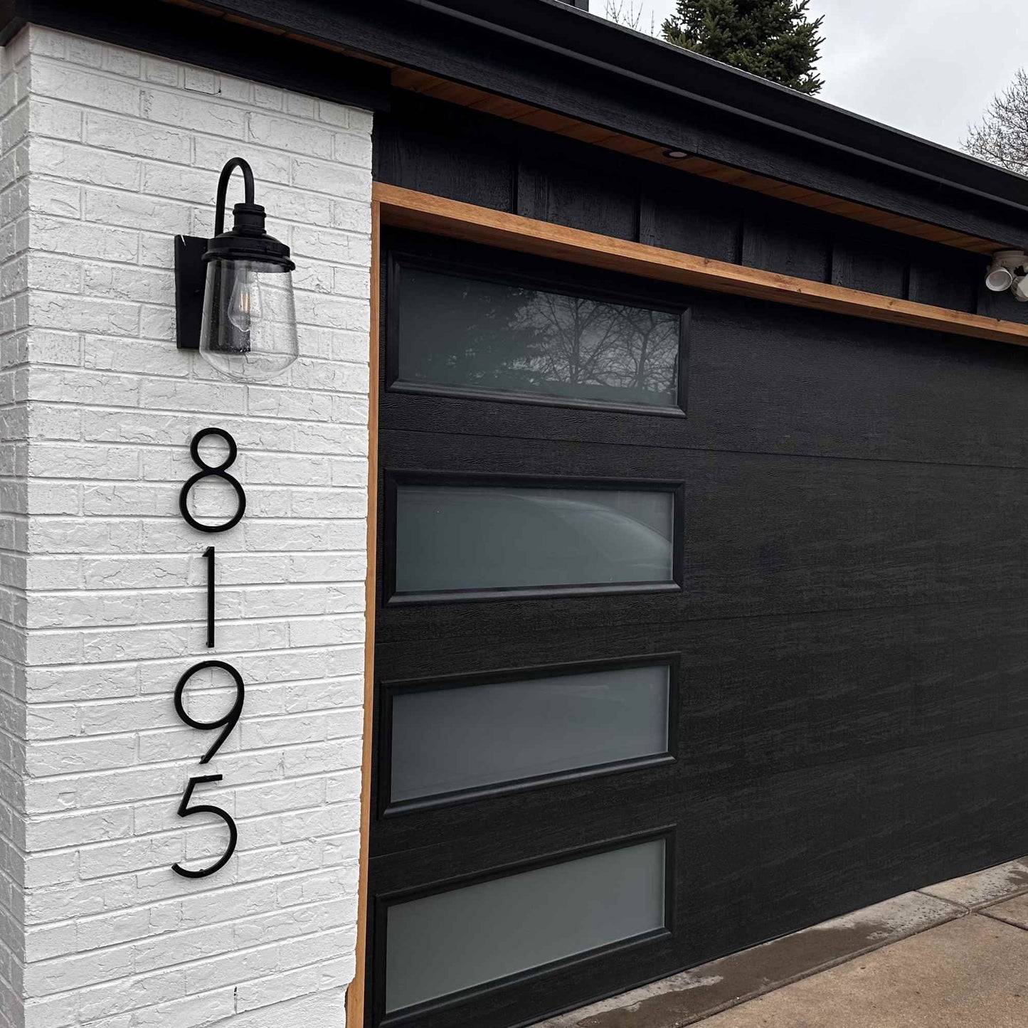 8 inch THIN MODERN house numbers and letters