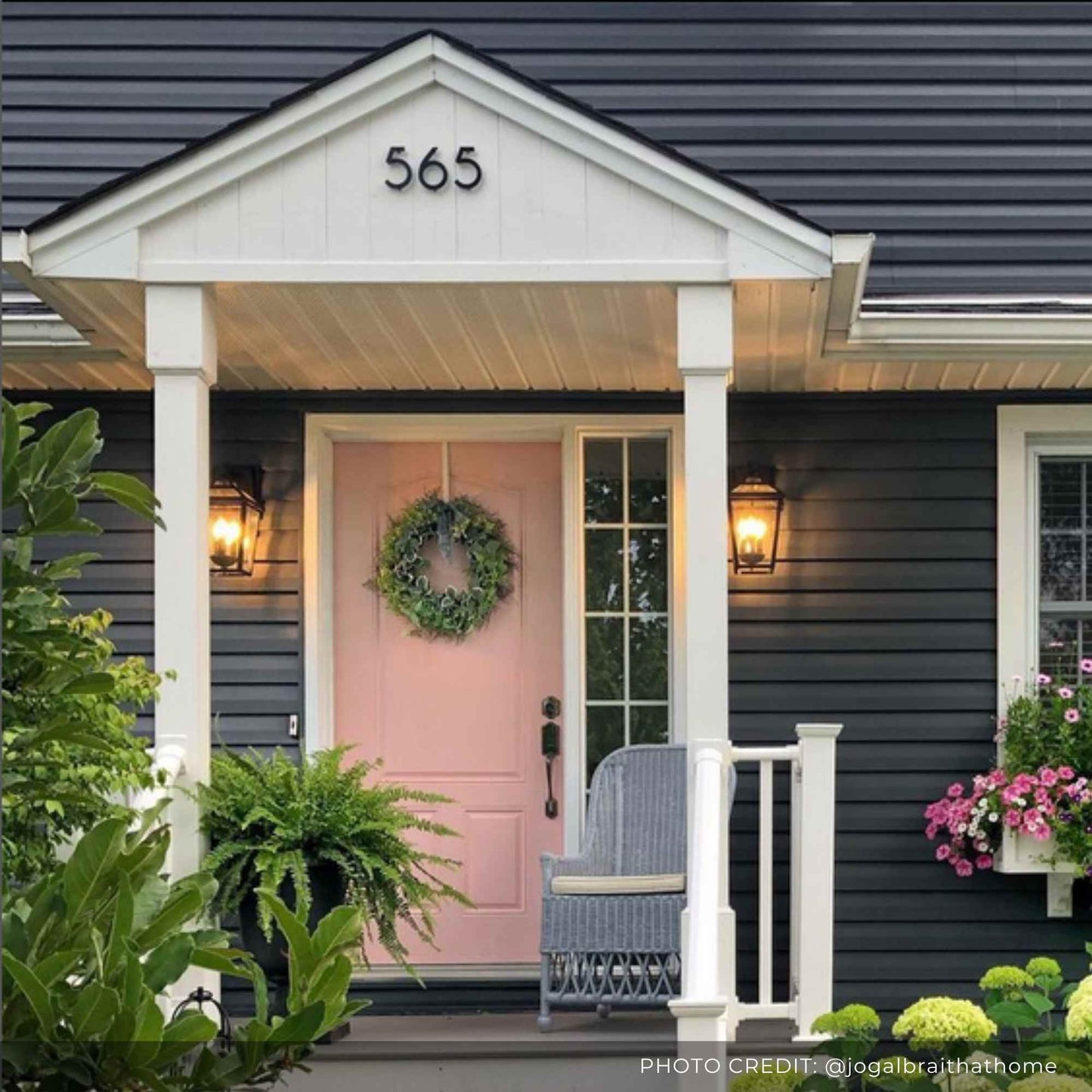 5 inch THIN MODERN address numbers and letters