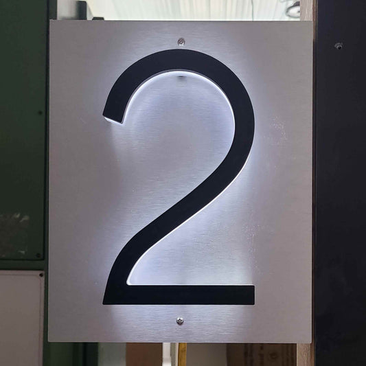 Lighted Address Number sign