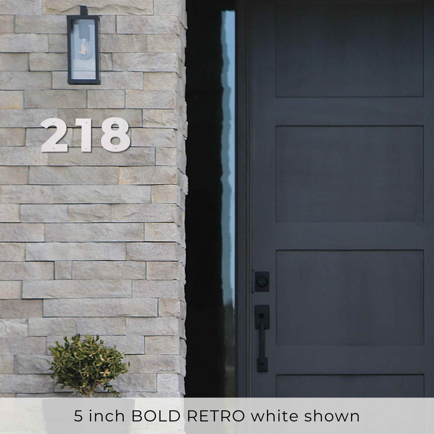 5 inch BOLD RETRO House Numbers