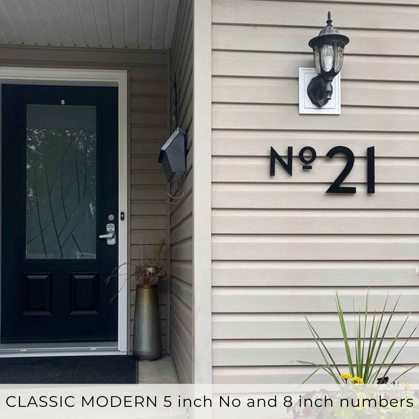 8 inch CLASSIC MODERN House numbers and letters