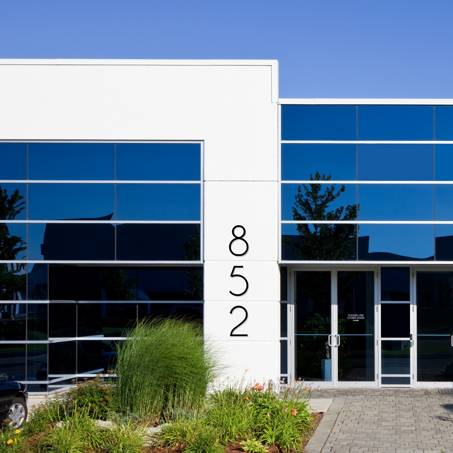 24 inch THIN MODERN house numbers and letters