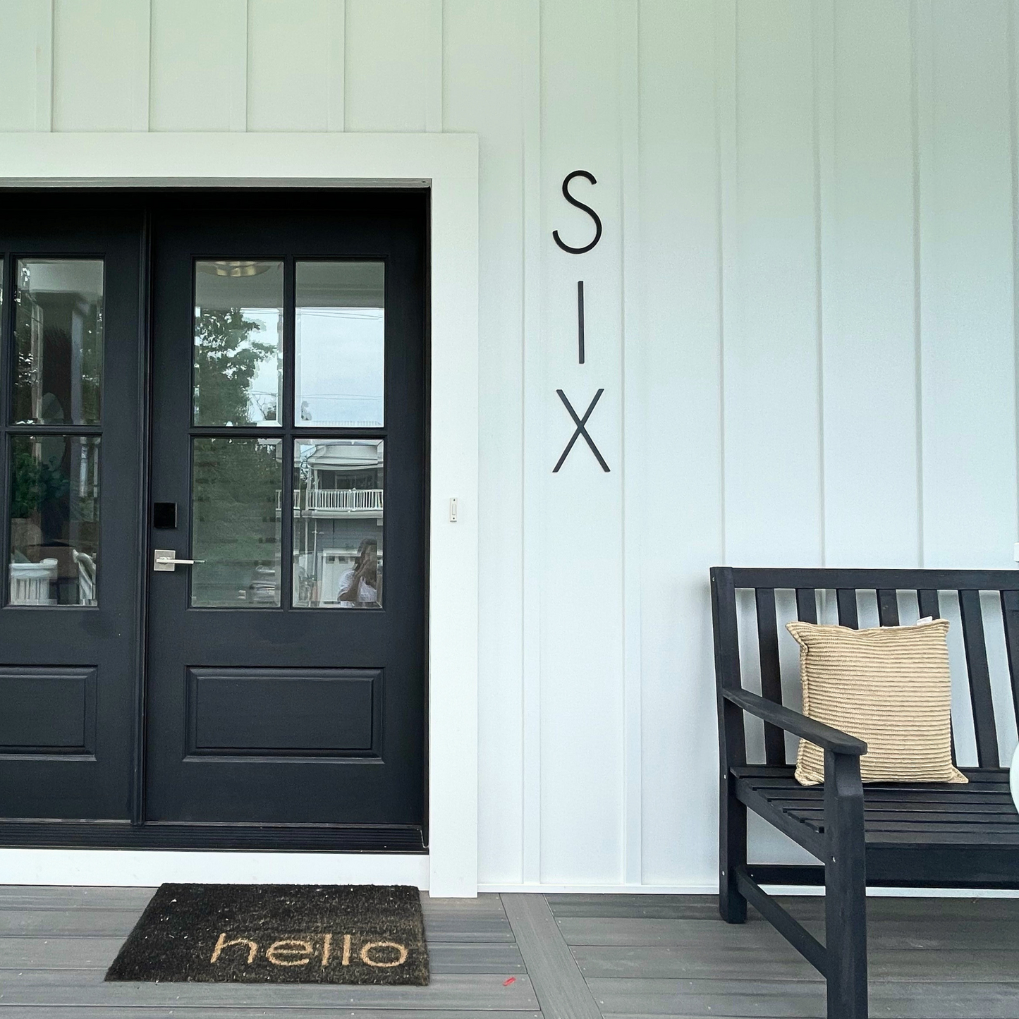 10 inch THIN MODERN house numbers and letters