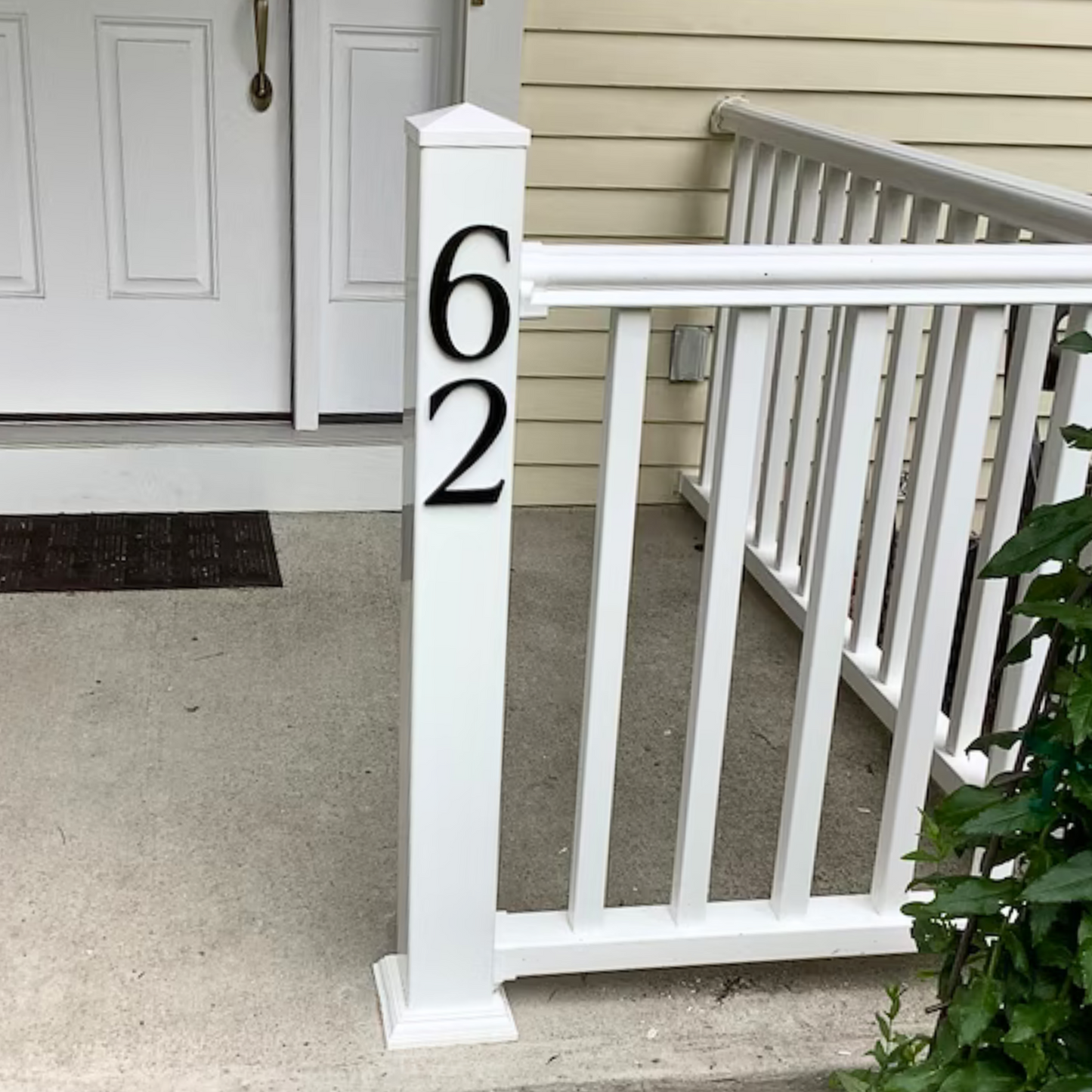 5 inch ROMAN SERIF house numbers and letters for a traditional address sign