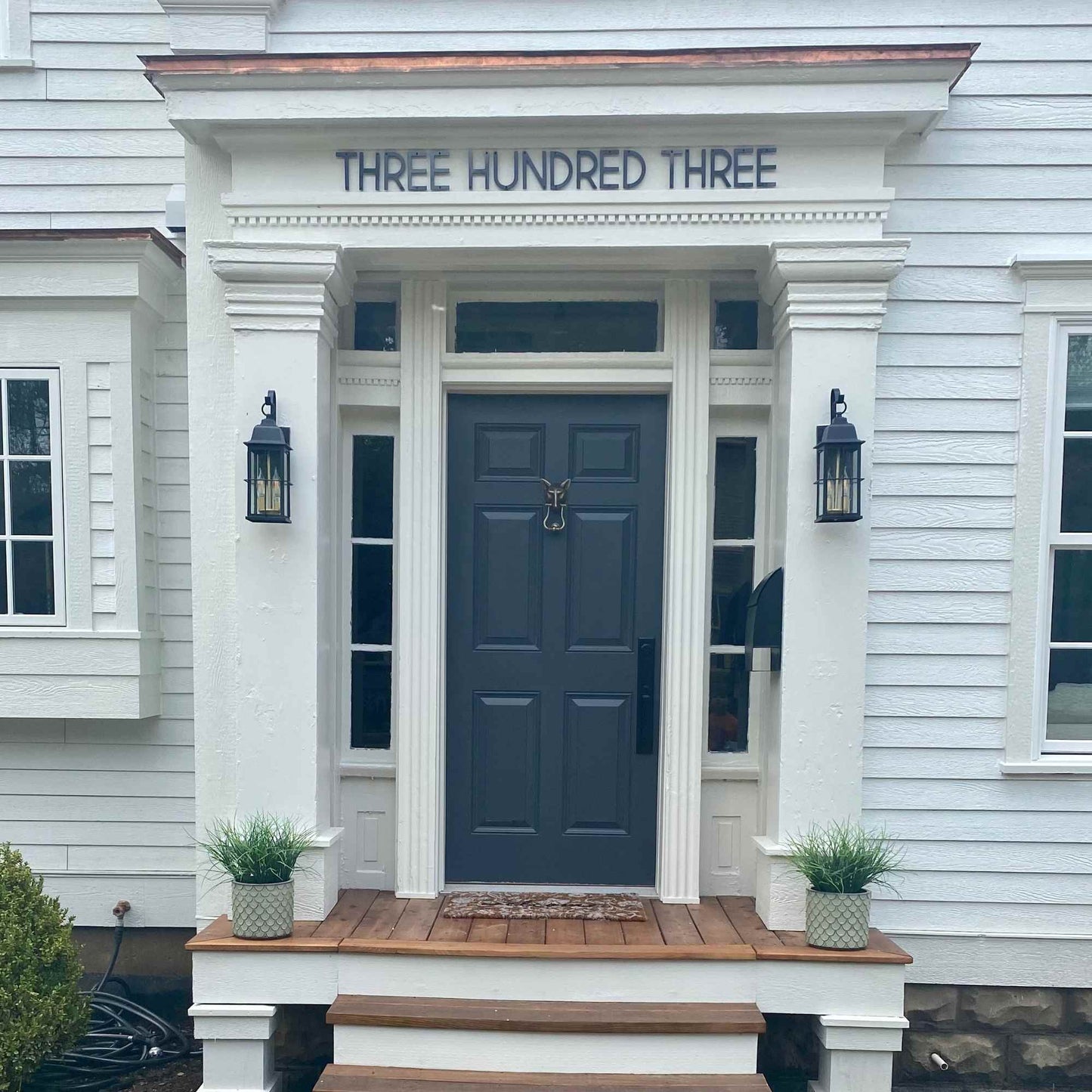5 inch THIN MODERN address numbers and letters