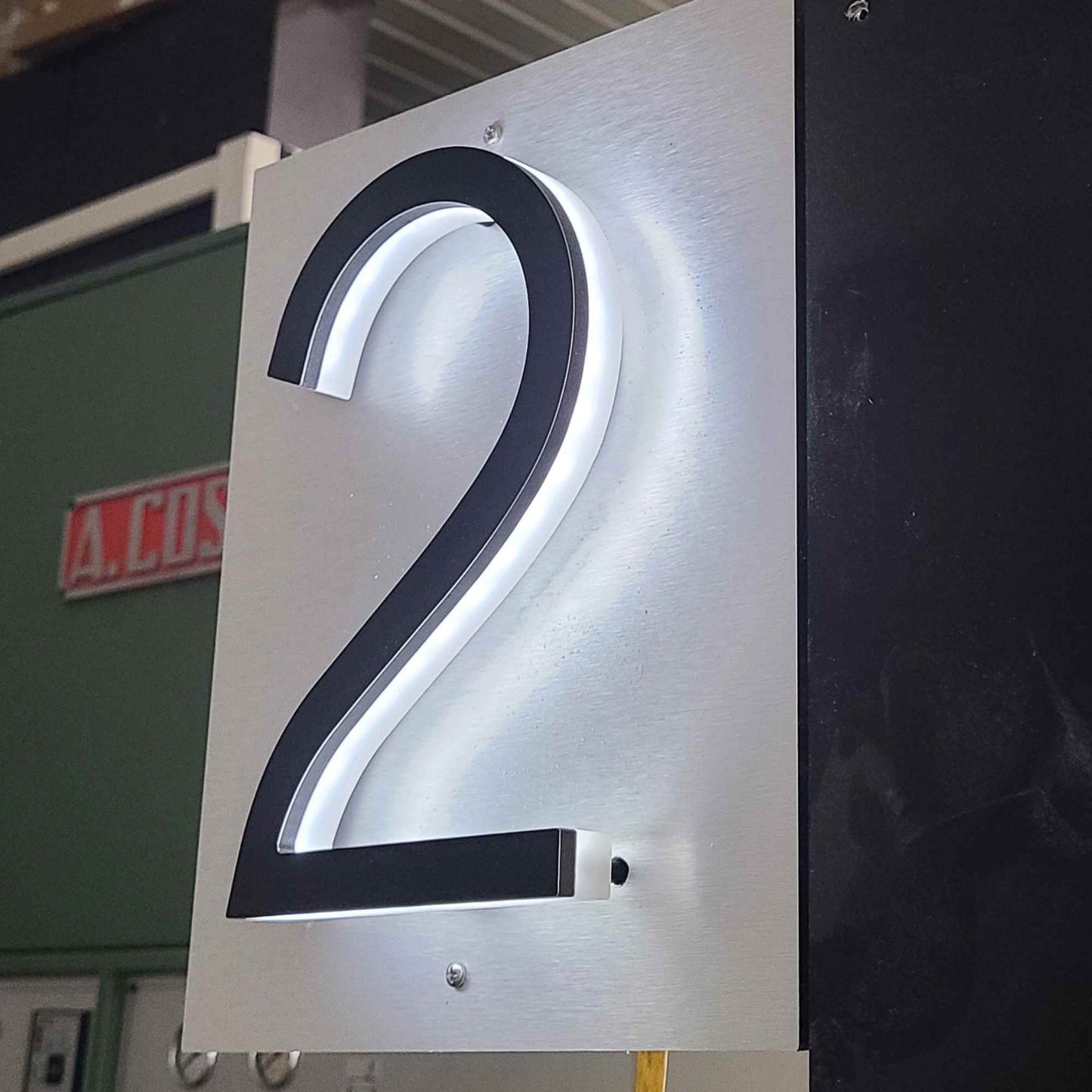 Lighted Address Number sign