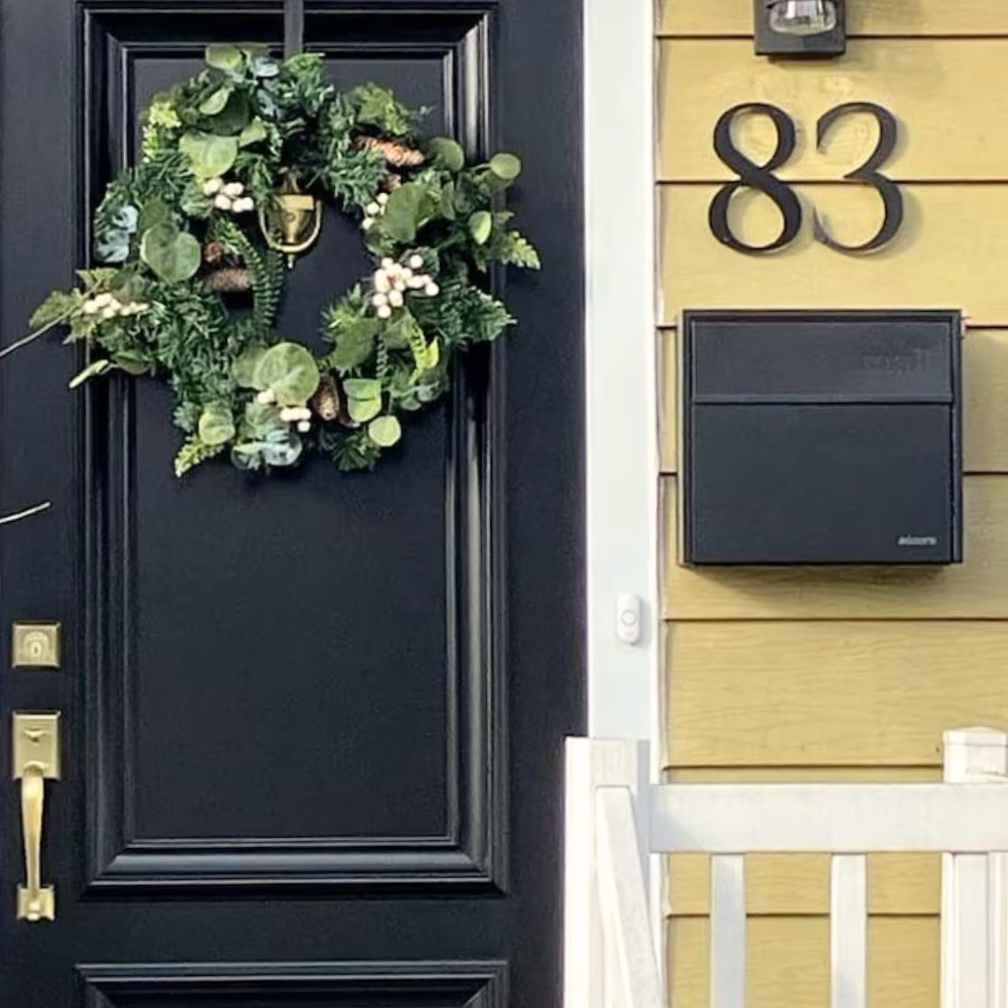 8 inch ROMAN SERIF house numbers for modern address signs