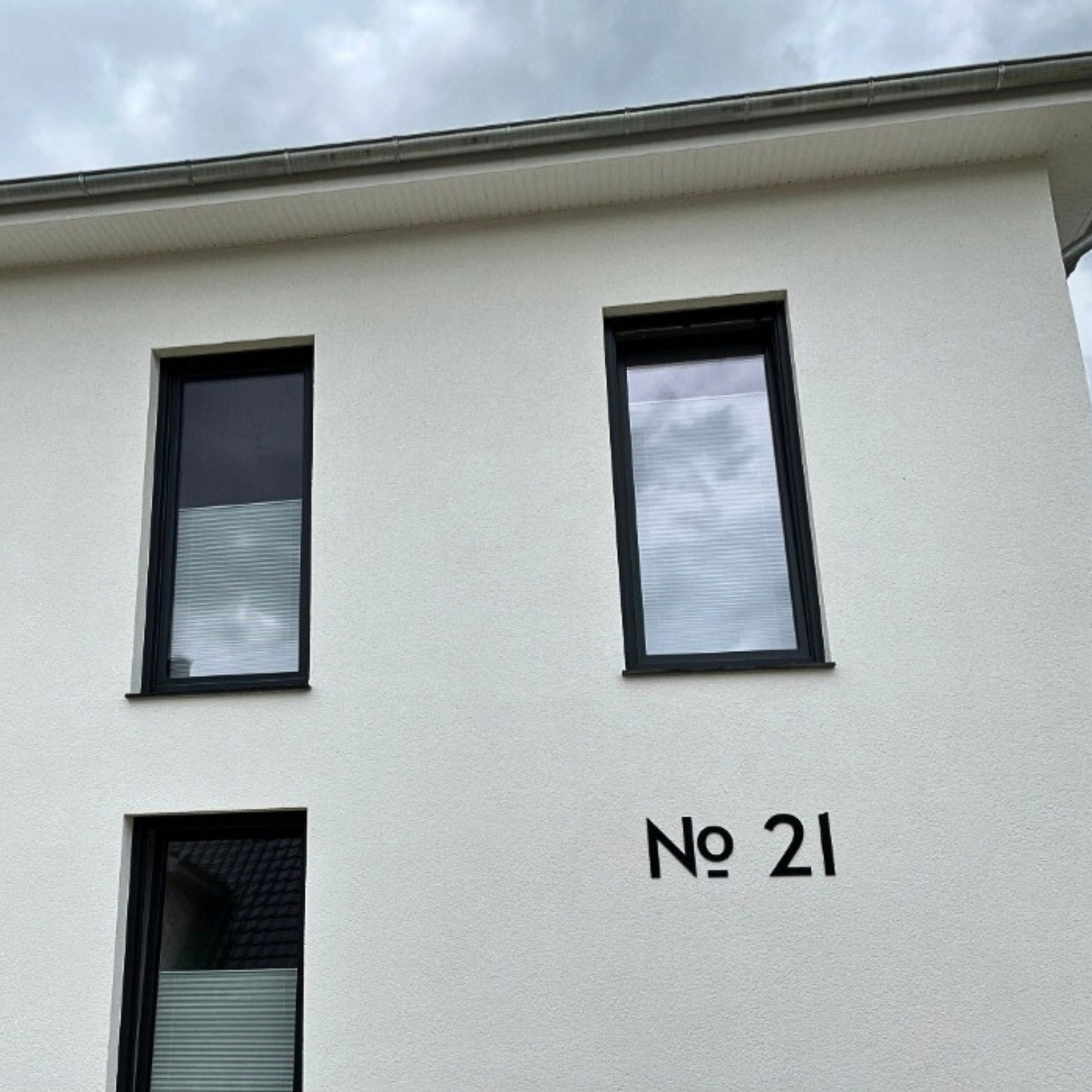 6 inch CLASSIC MODERN house numbers for address signs