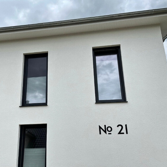CLASSIC MODERN House No. letters for address sign