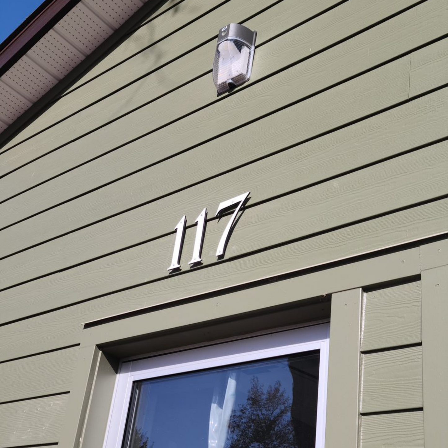 8 inch ROMAN SERIF house numbers for modern address signs