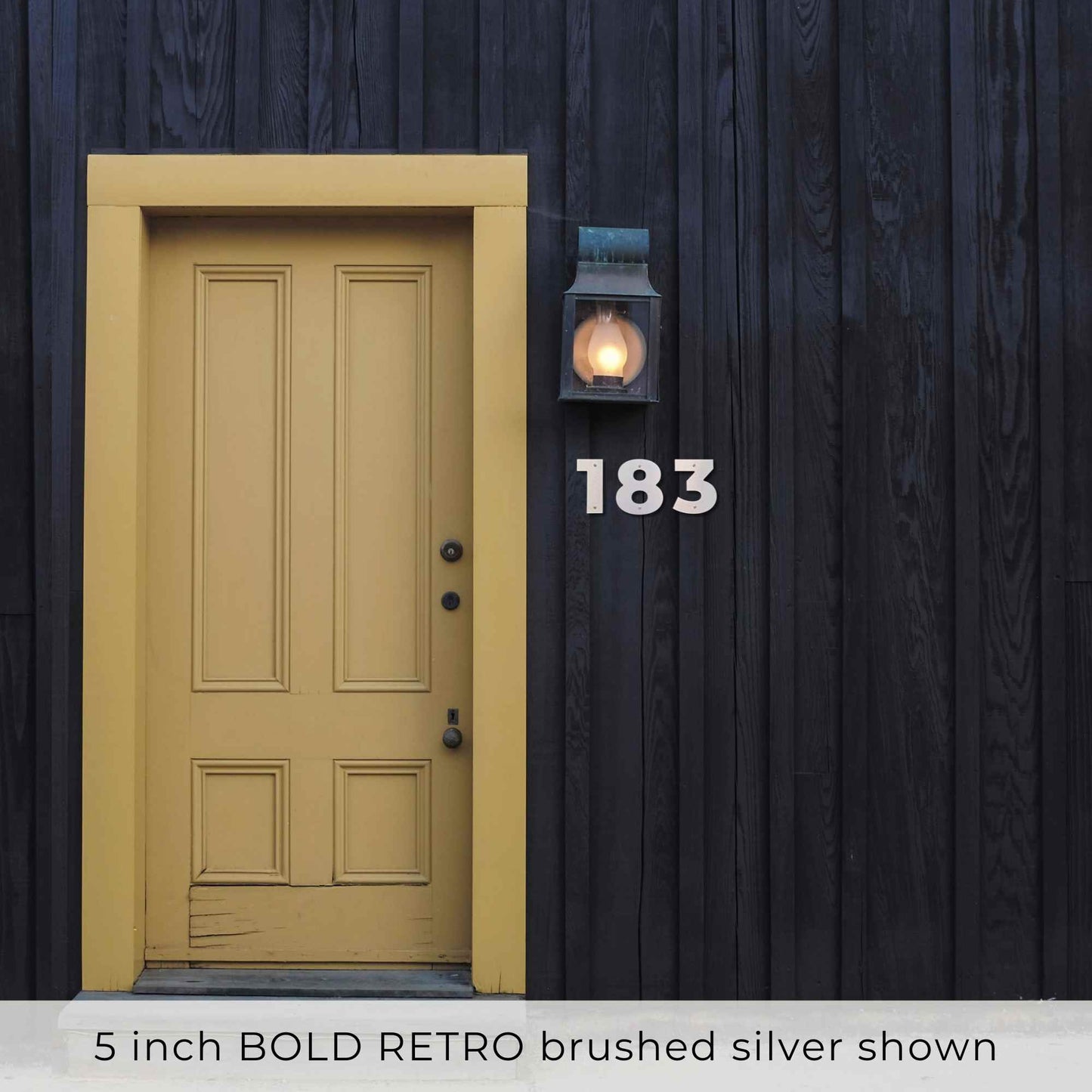 5 inch BOLD RETRO House Numbers