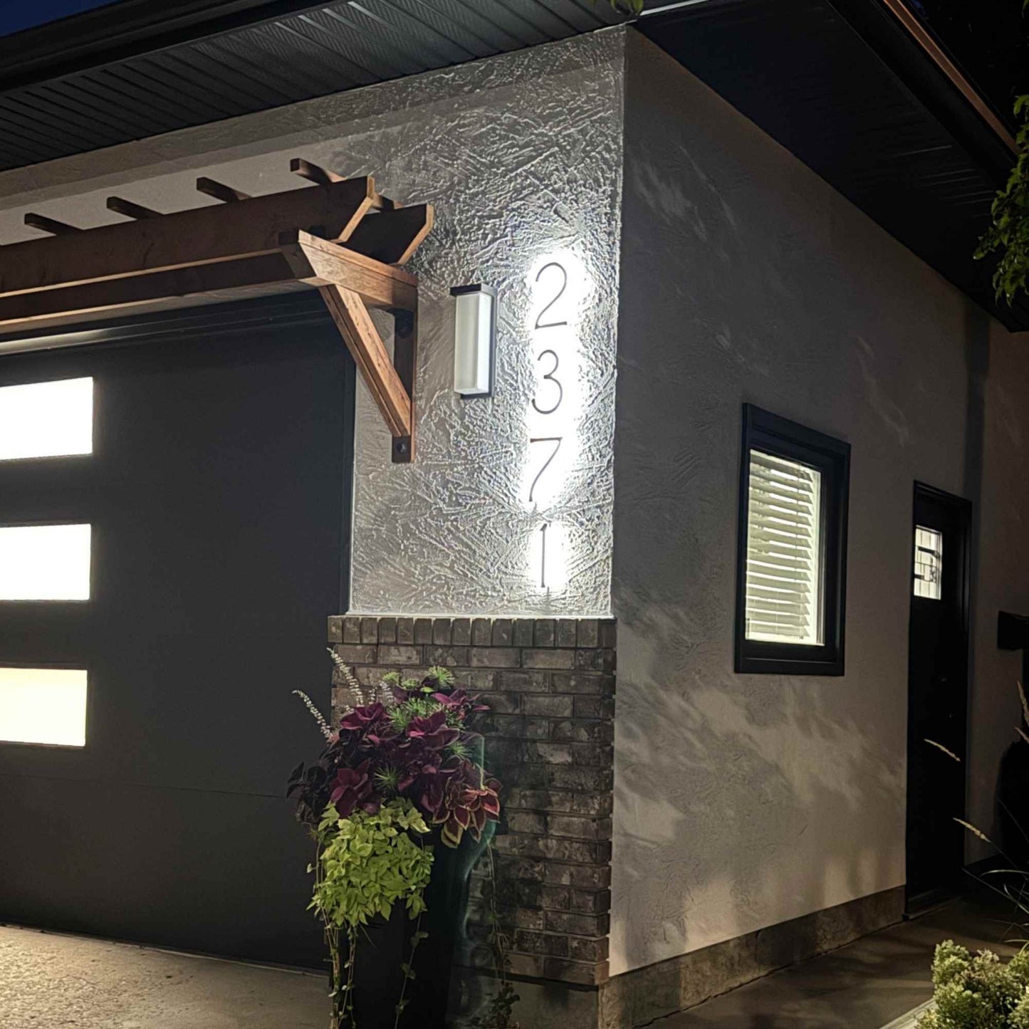 Lighted Address Number sign