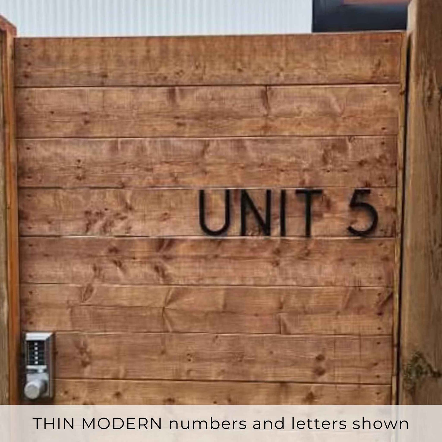 4 inch THIN MODERN house numbers and letters
