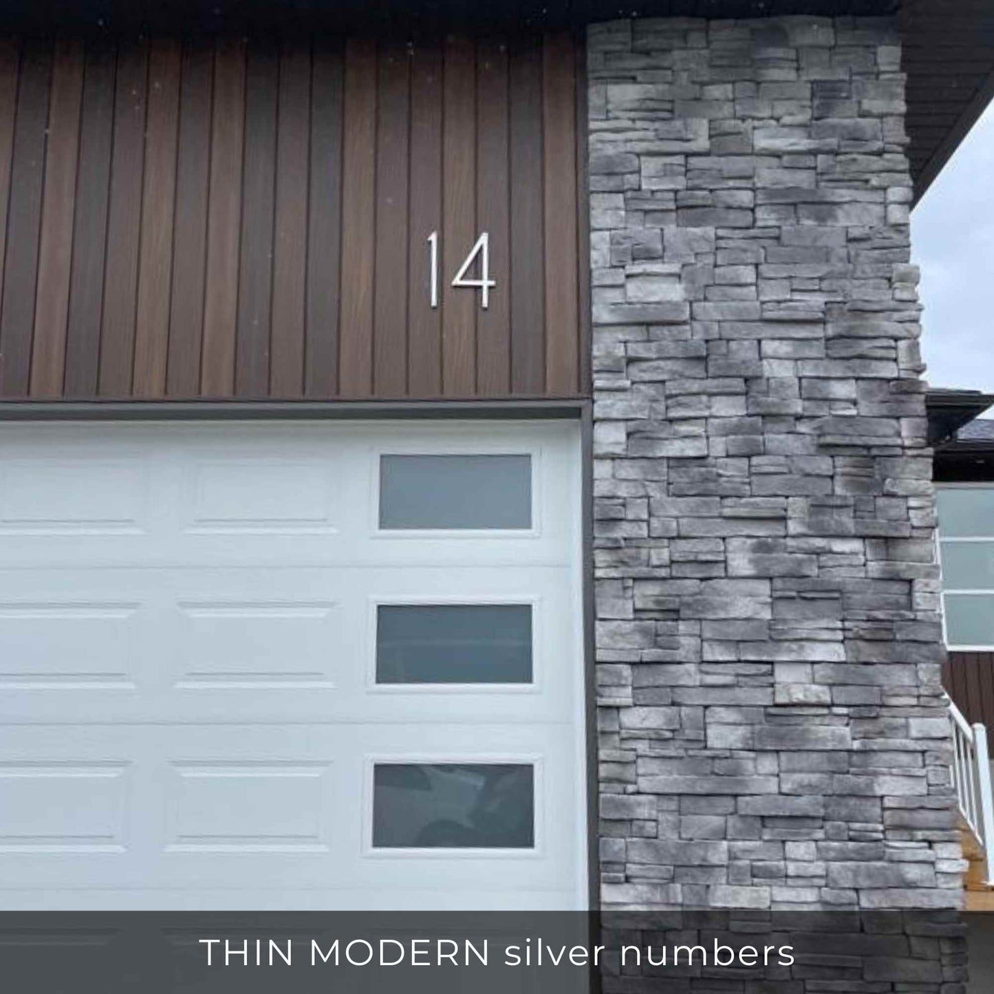 12 inch THIN MODERN House Numbers and Letters