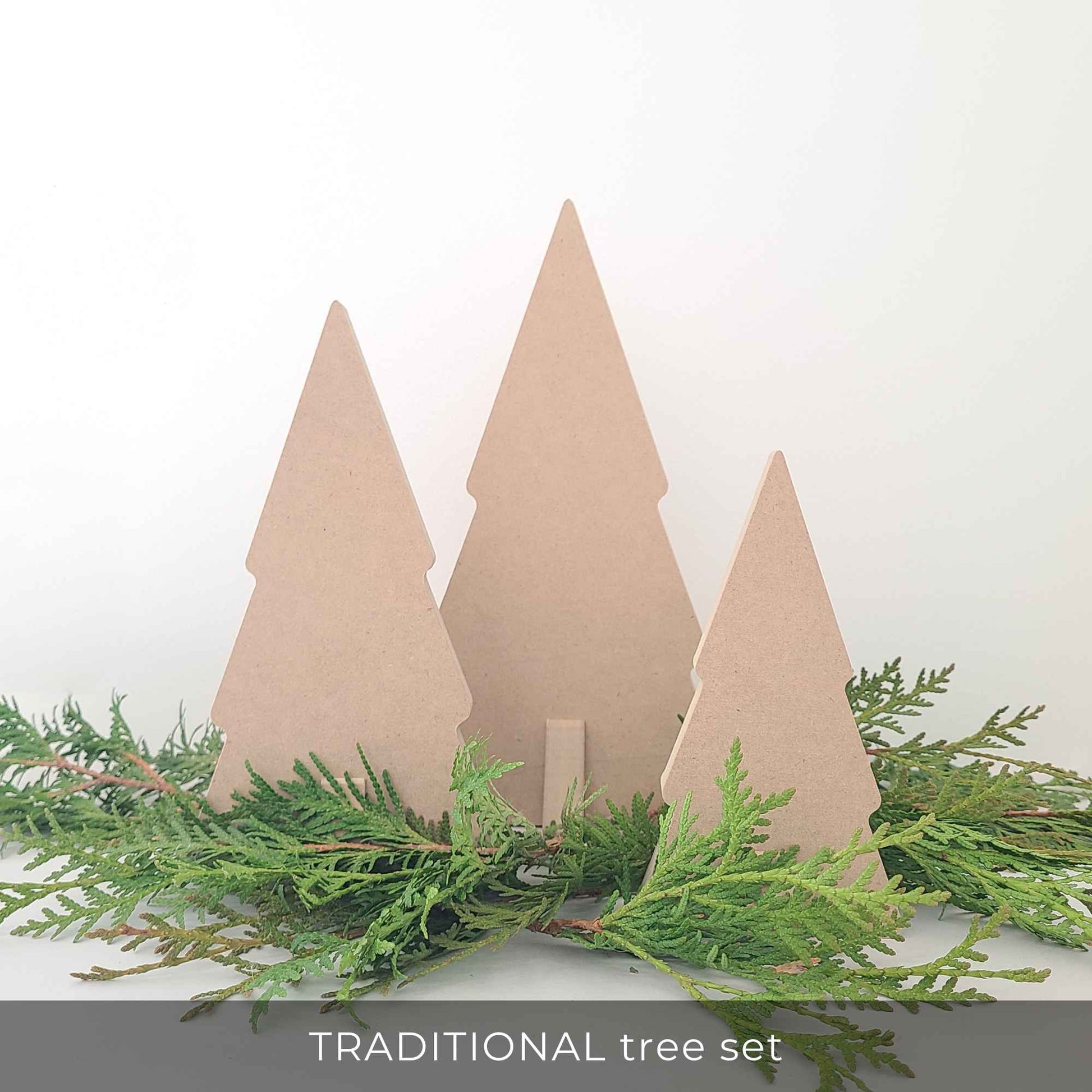 Wooden tree decor for Modern Christmas decor
