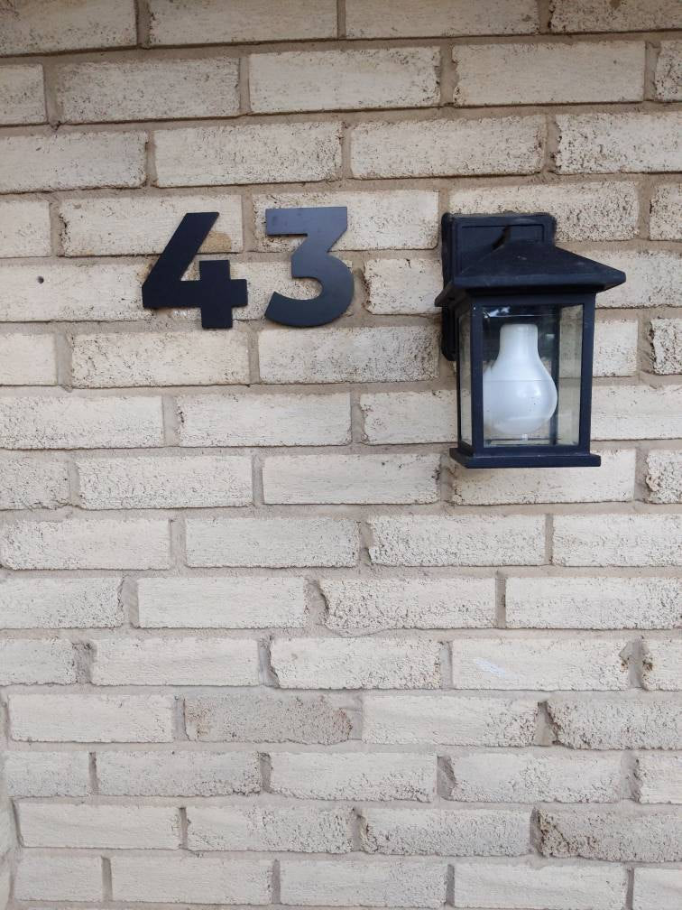 5 inch BOLD RETRO House Numbers