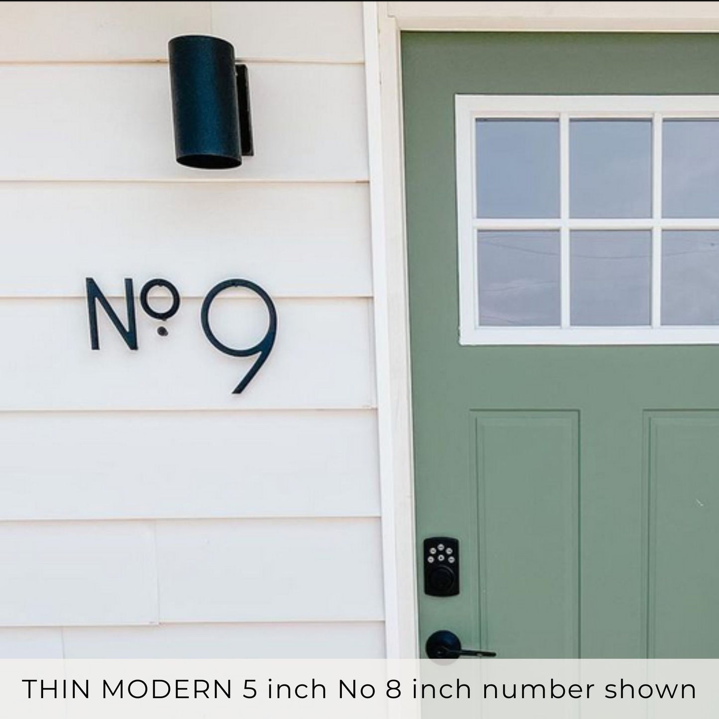 THIN MODERN House No. letters for address sign