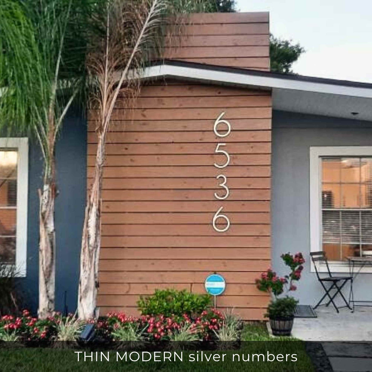 12 inch THIN MODERN House Numbers and Letters
