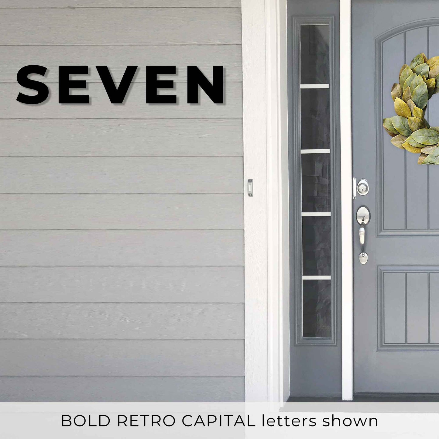 8 inch BOLD RETRO House Numbers