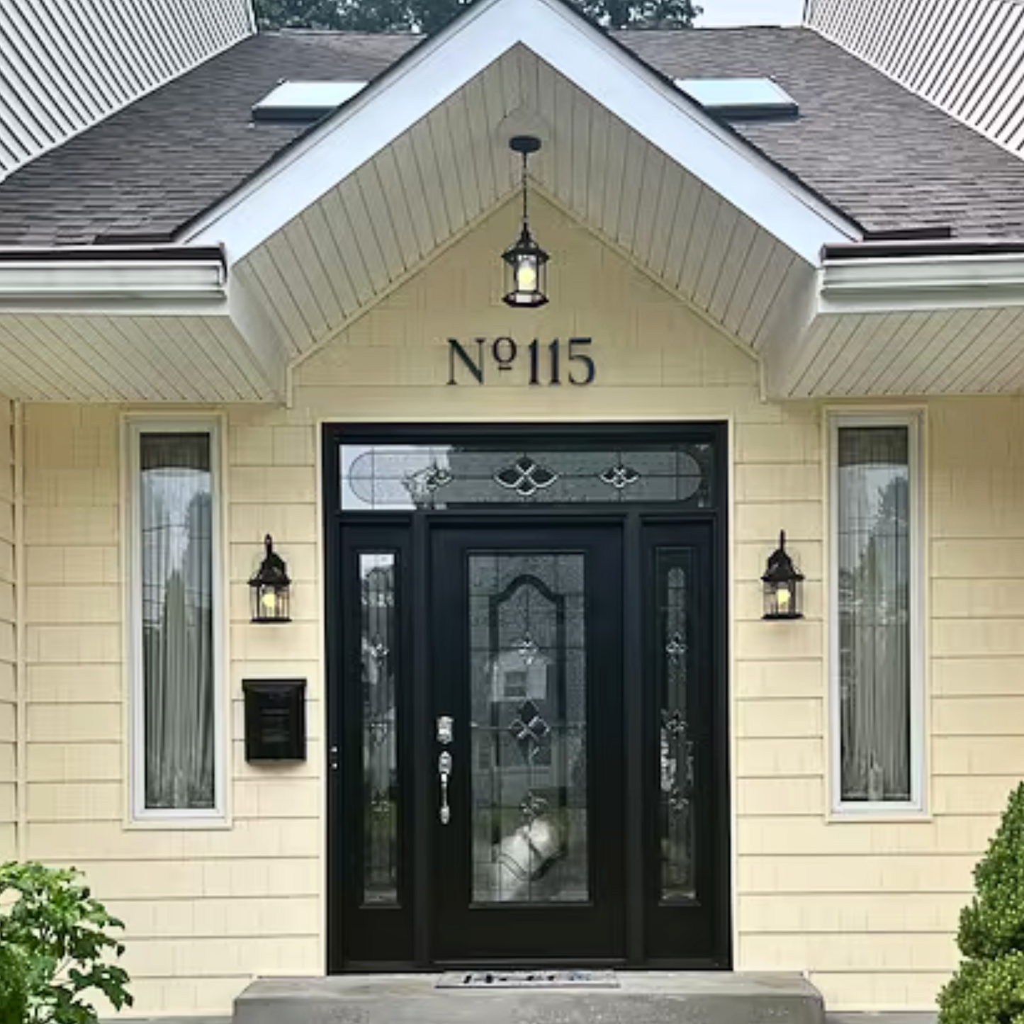 8 inch ROMAN SERIF house numbers for modern address signs