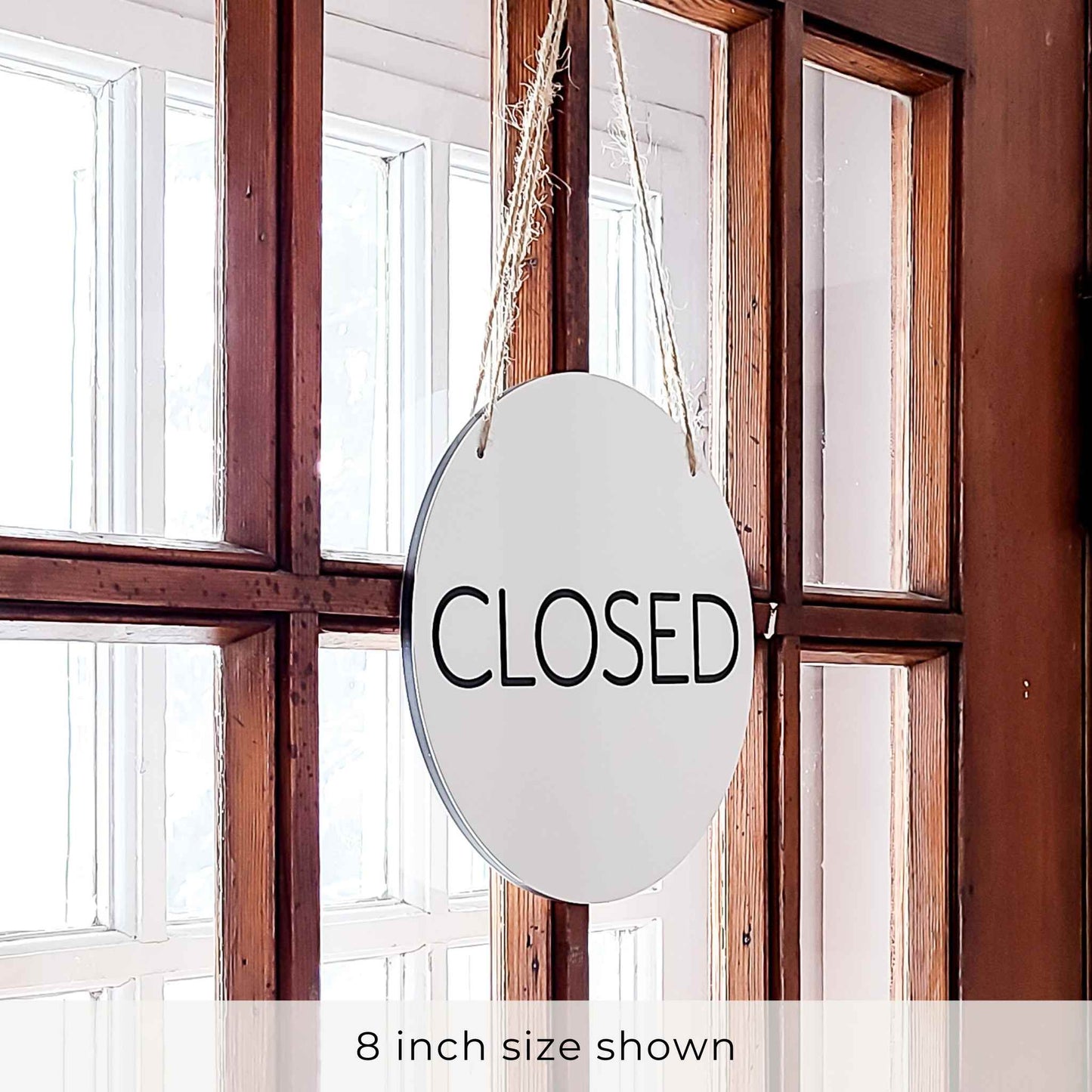 Open and Closed window sign for salon and retail store sign