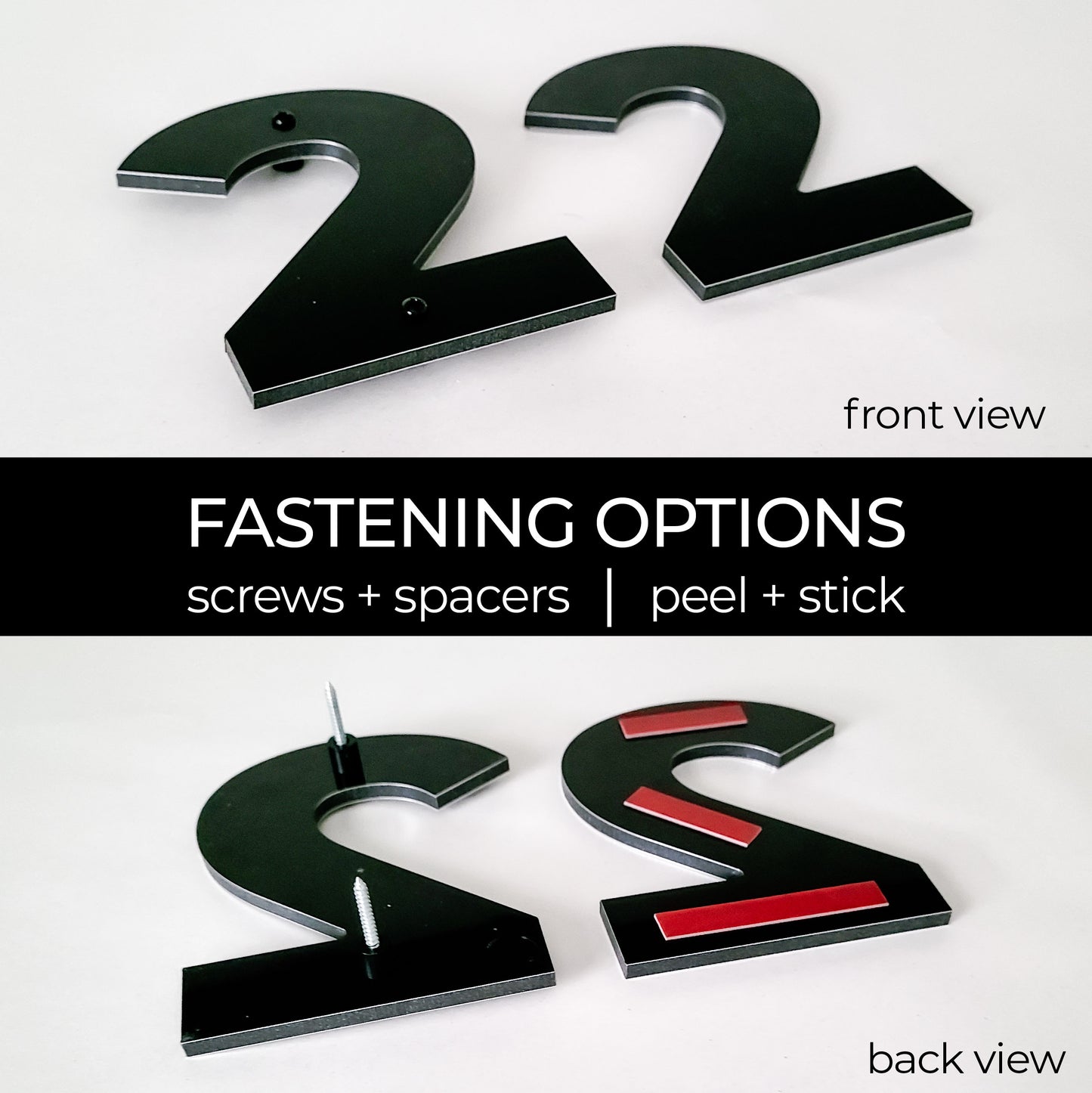 8 inch BOLD RETRO House Numbers