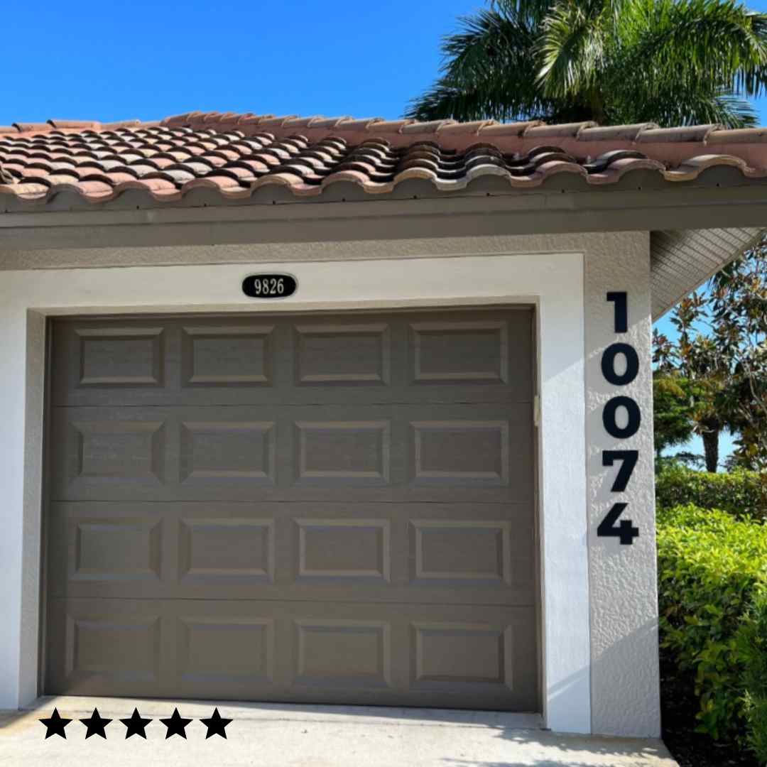 8 inch bold retro house numbers for condo association