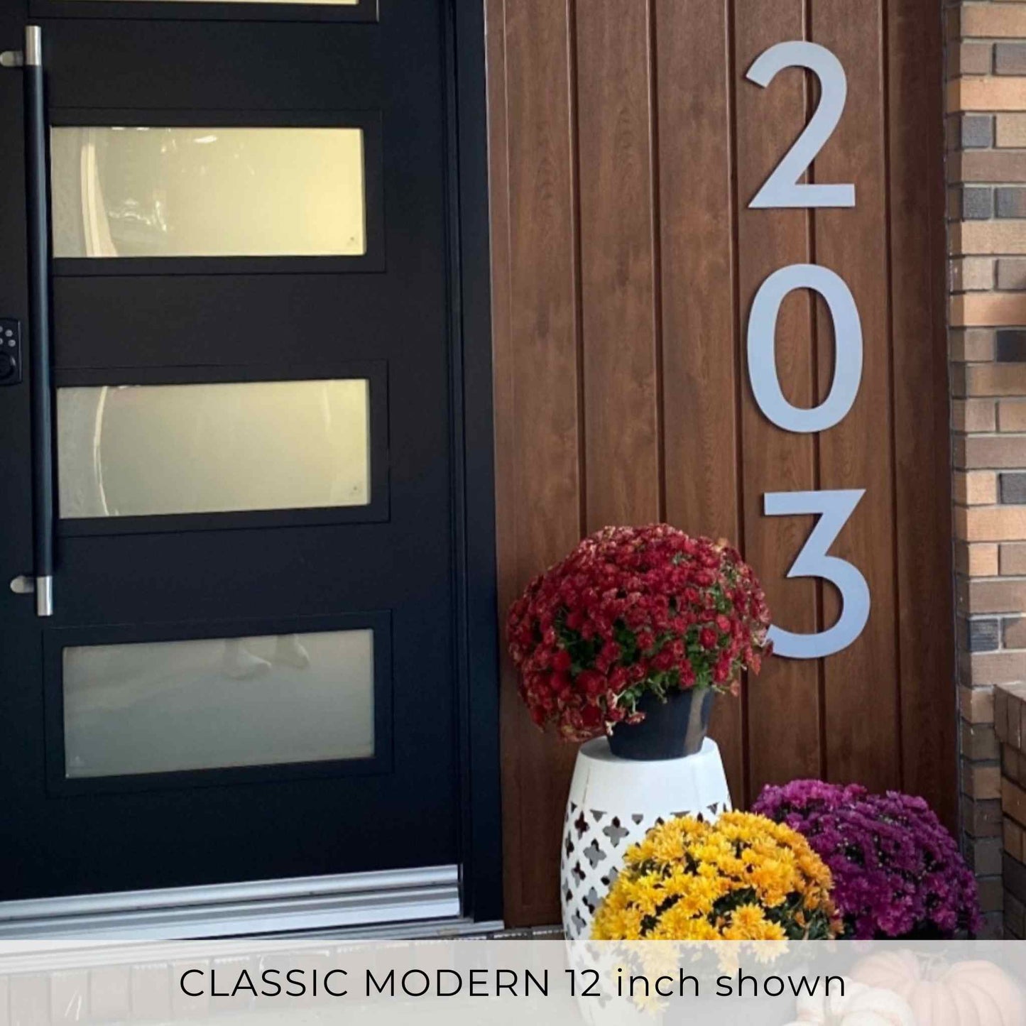 Silver CLASSIC MODERN house numbers