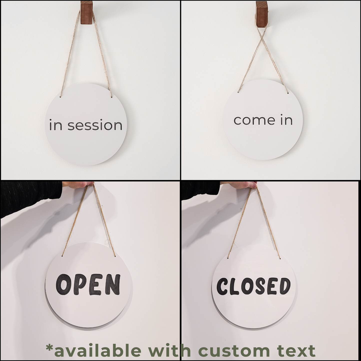 Open and Closed Window Sign