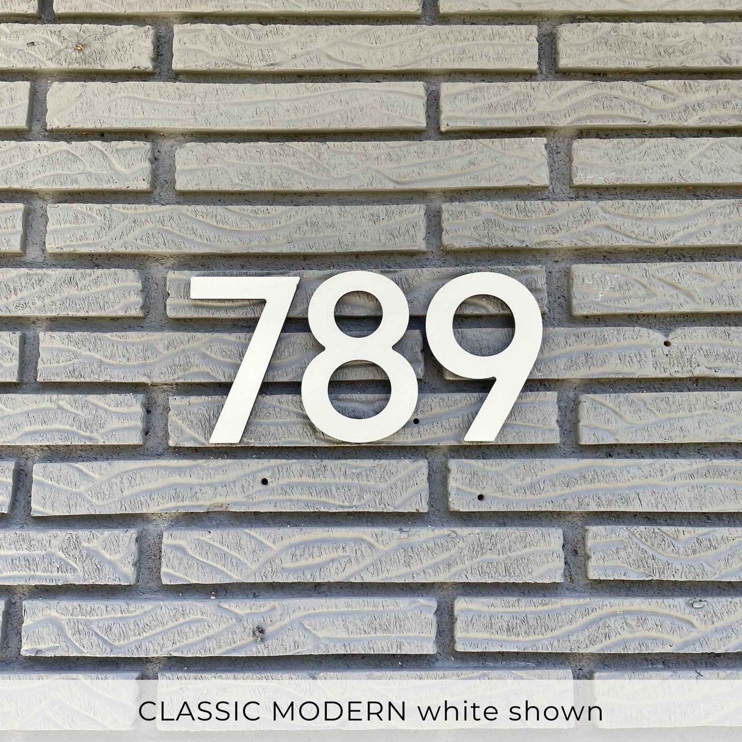 5 inch CLASSIC MODERN house numbers for address signs