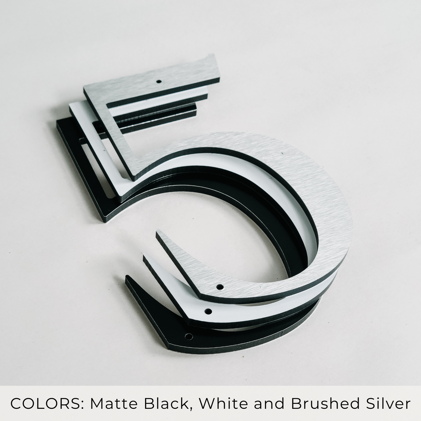 8 inch ROMAN SERIF house numbers for modern address signs