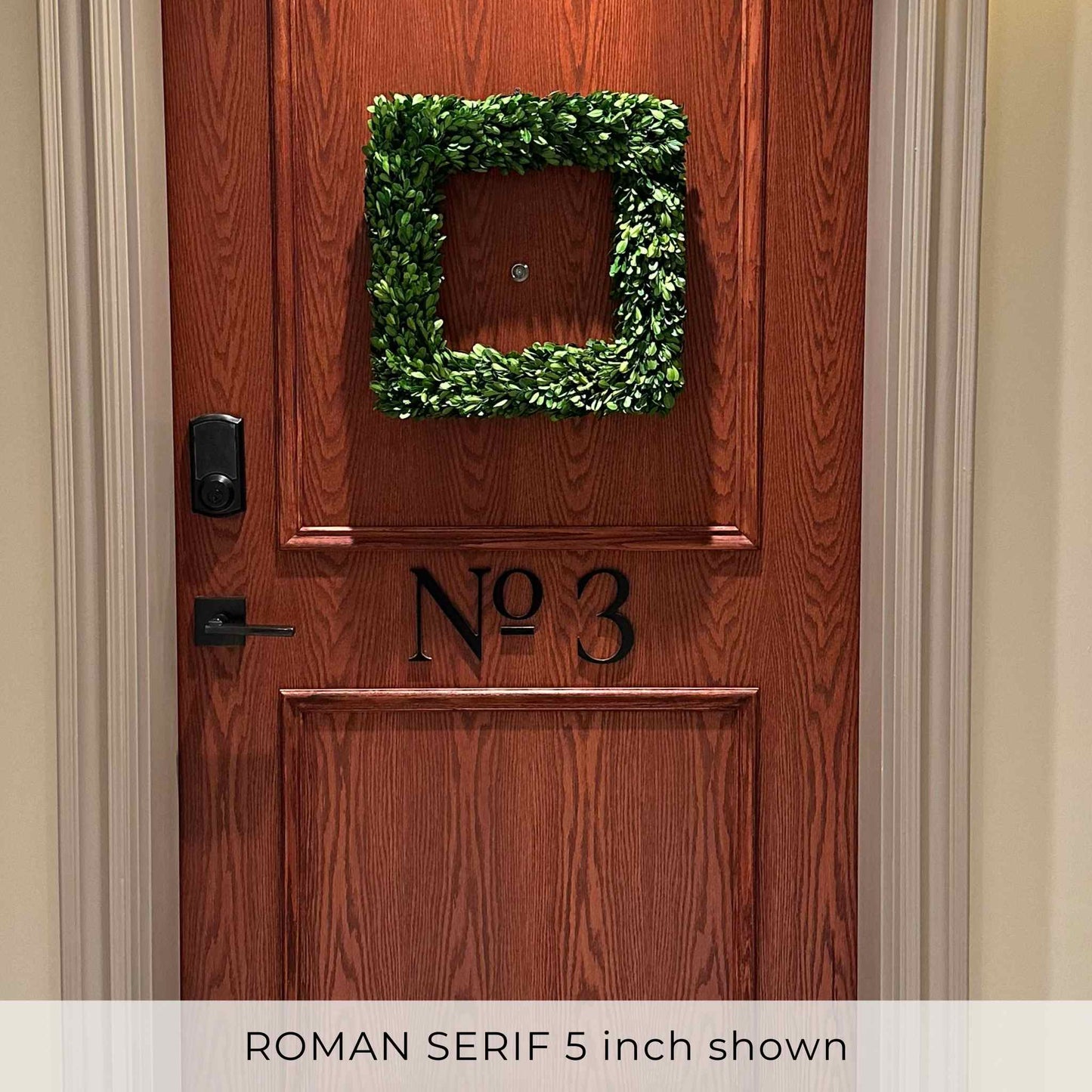 ROMAN SERIF house numbers and No letters