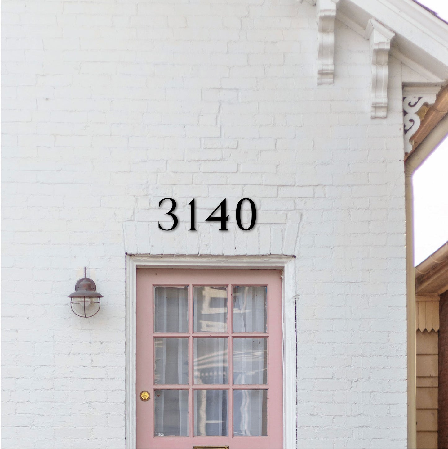 12 inch ROMAN SERIF house numbers for modern address signs