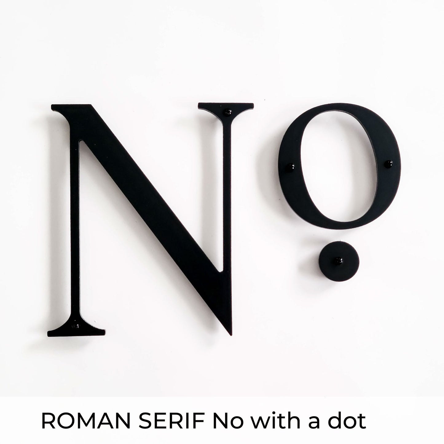 8 inch ROMAN SERIF house numbers for modern address signs