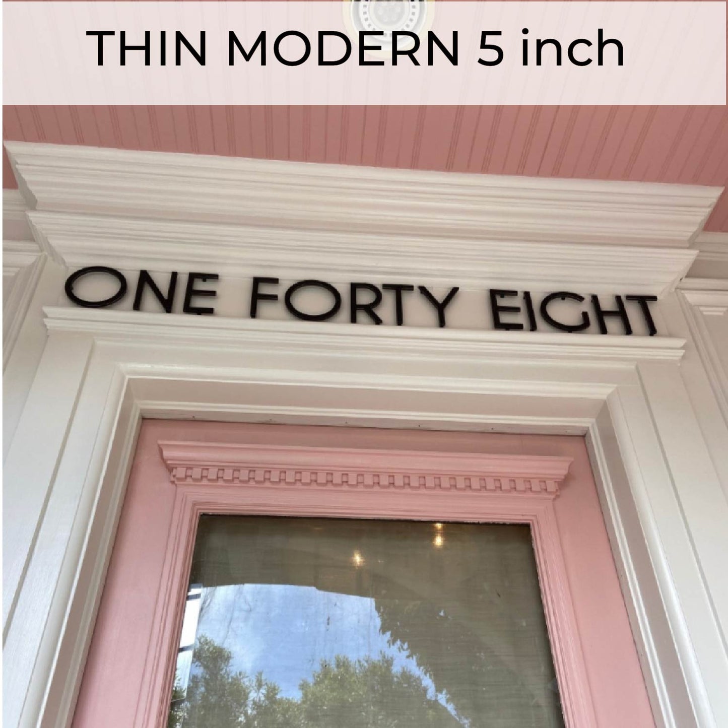 THIN MODERN house numbers and letters for a unique modern address number sign