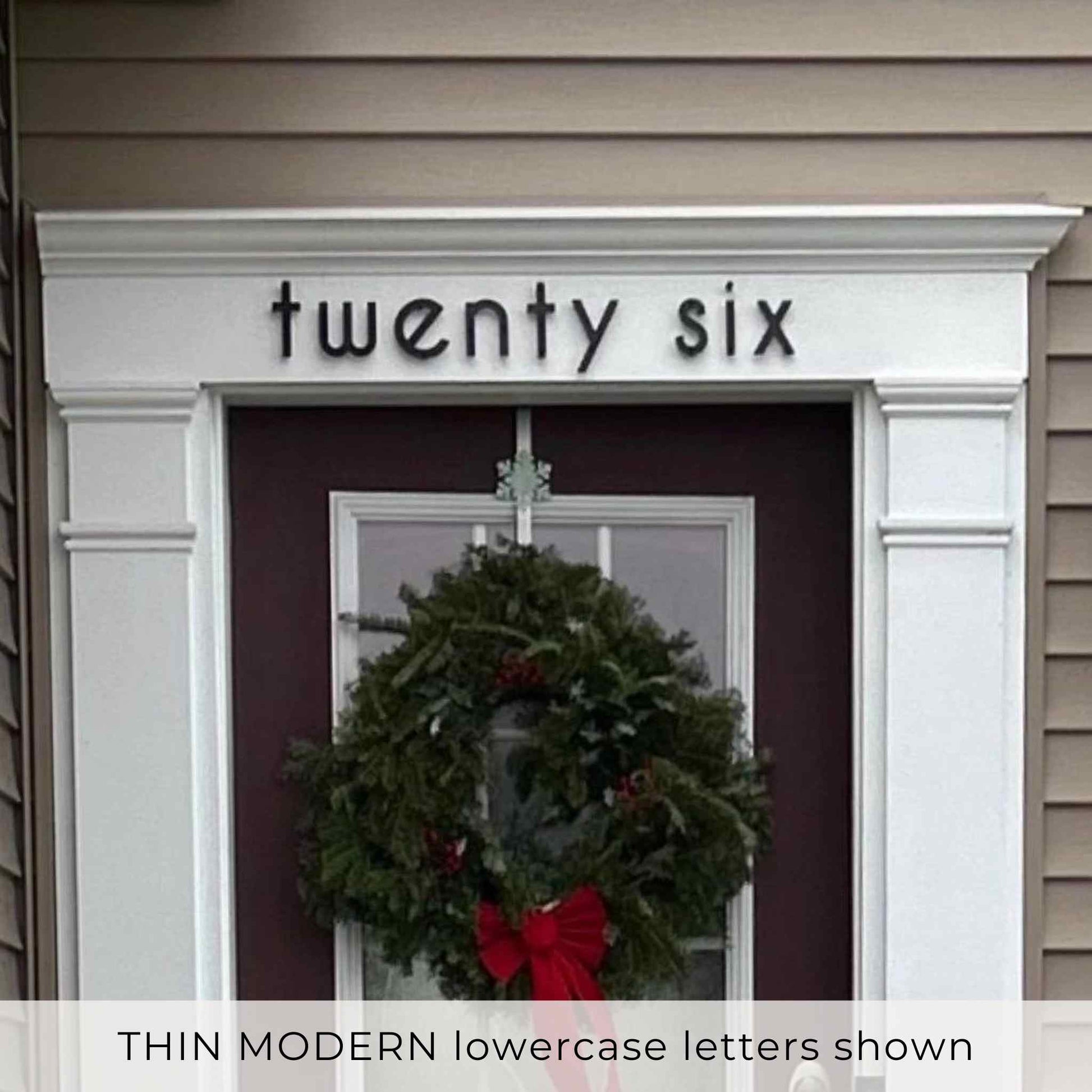 THIN MODERN house numbers and letters for a written number lowercase sign letters