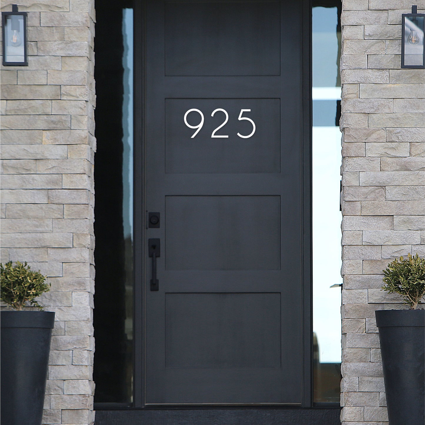 6 inch THIN MODERN house numbers and letters