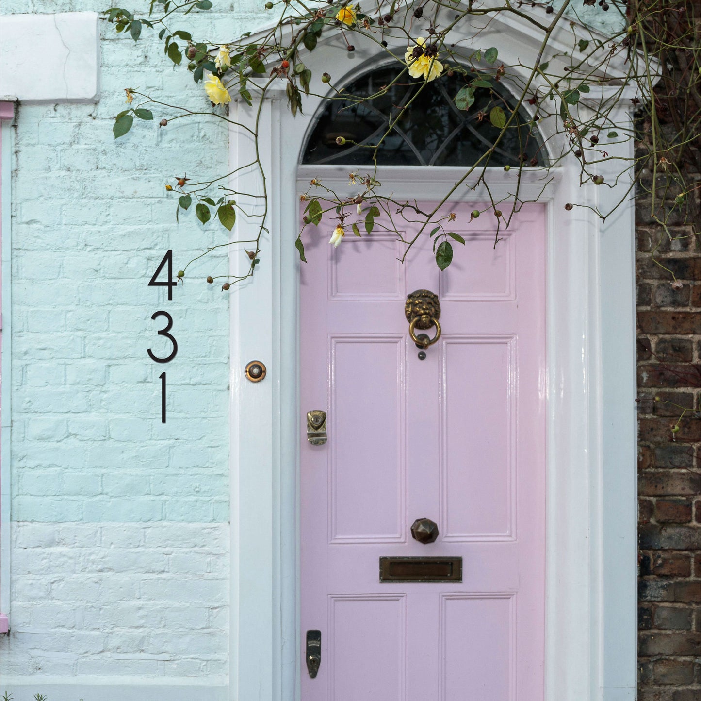 6 inch THIN MODERN house numbers and letters