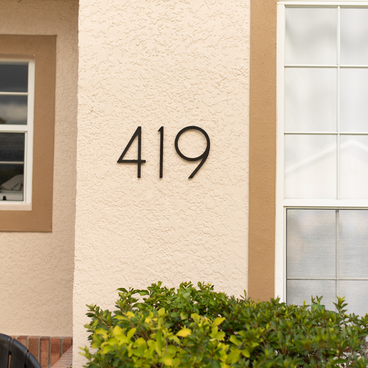 10 inch THIN MODERN house numbers and letters