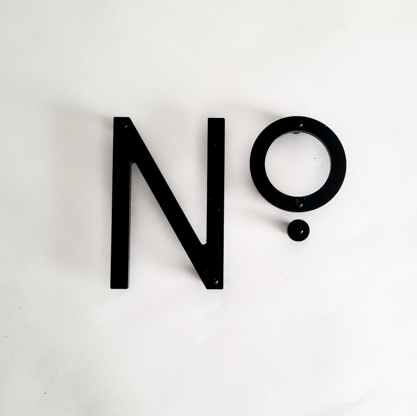 4 inch THIN MODERN house numbers and letters