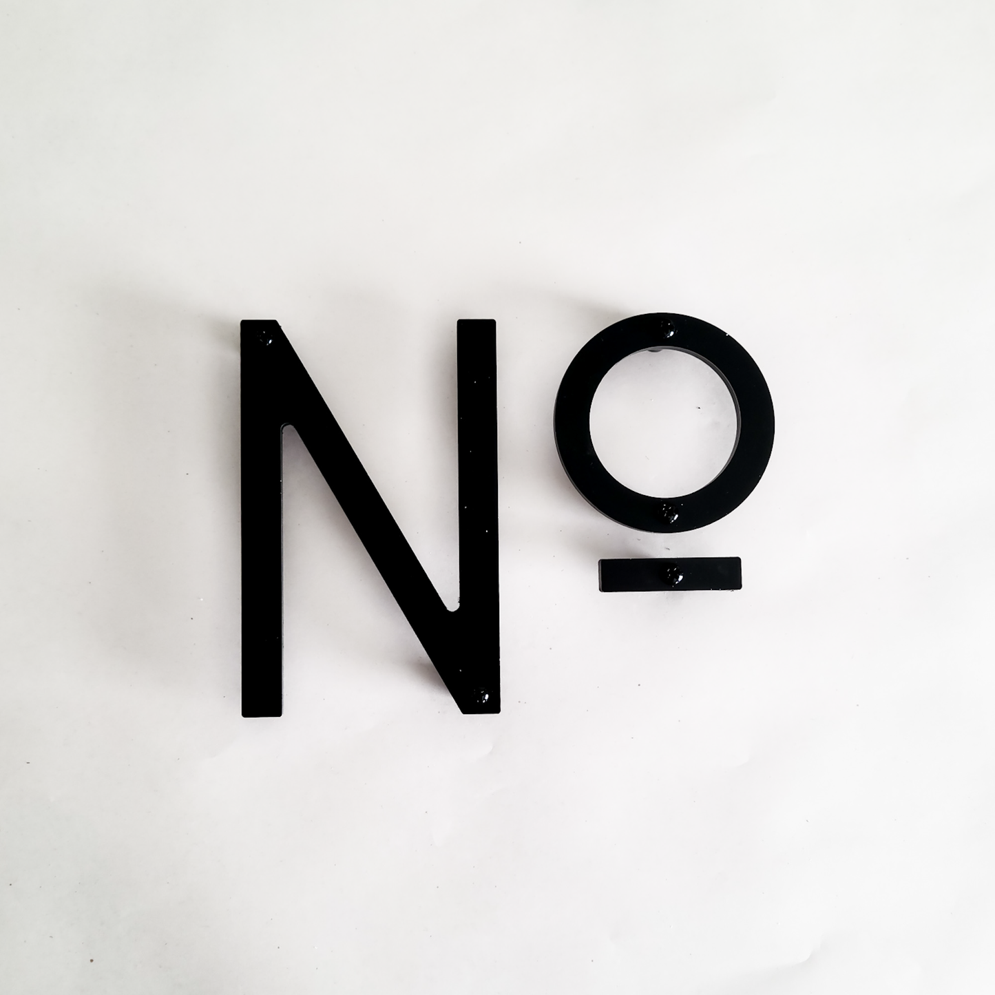 4 inch THIN MODERN house numbers and letters