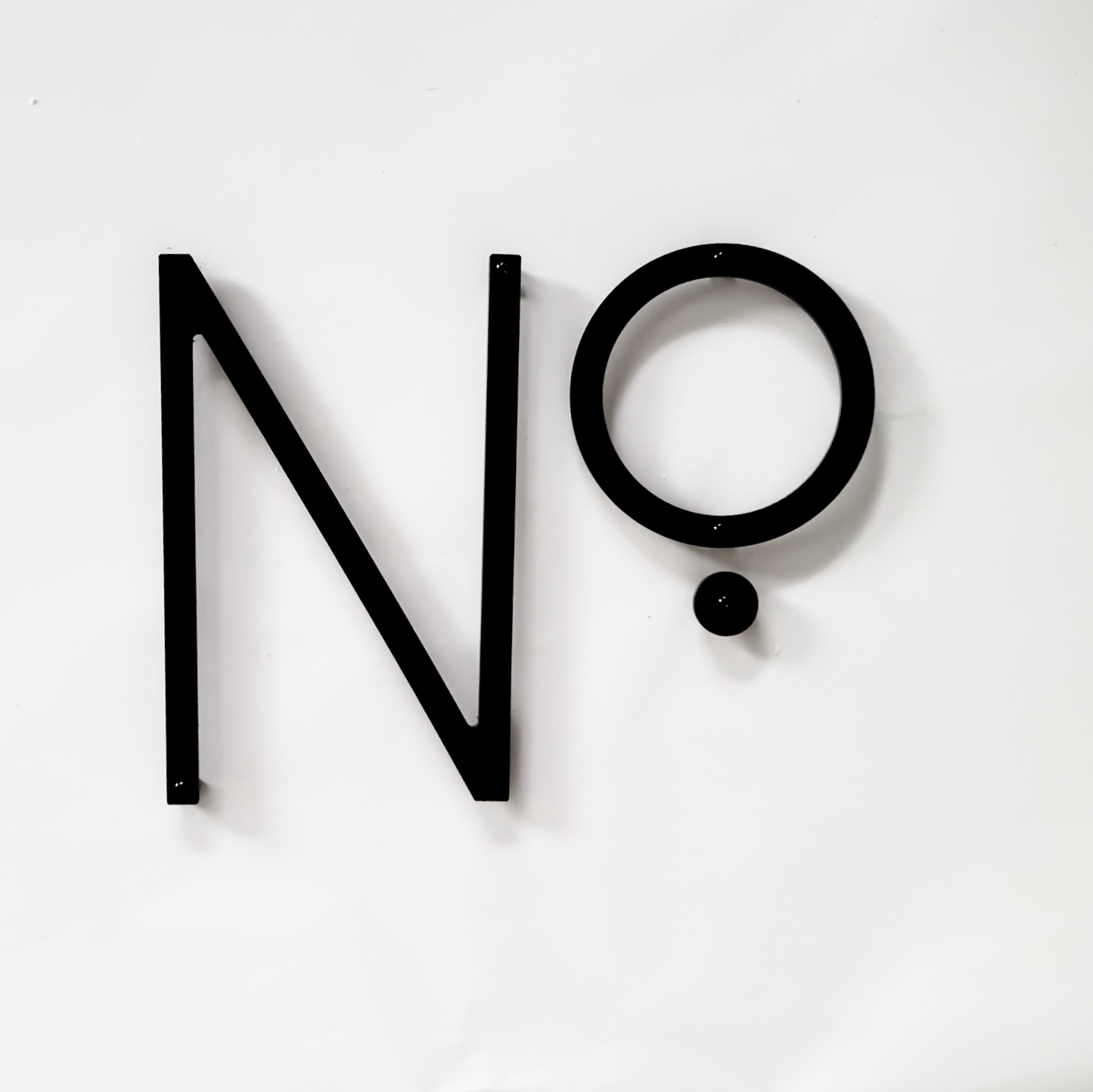 6 inch THIN MODERN house numbers and letters